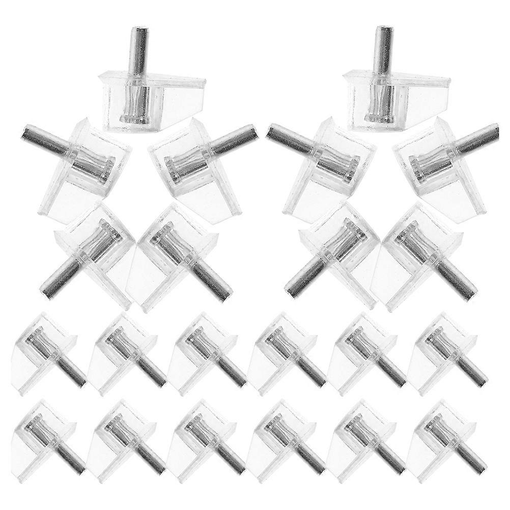 Clear Plastic Shelf Support Pegs   50pcs Transparent Cabinet Holders for Bookshelves & Cupboards   Easy Installation & Discreet Design for a Clean