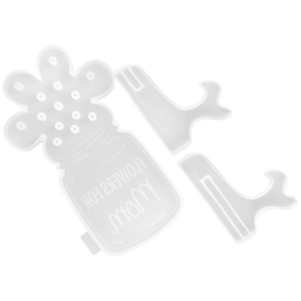 قوالب صياغة حامل زهرة جافة قالب سيليكون زهرة موقف شكل للديكور المنزلي 18x10.8 سم سهل Demold 1 مجموعة