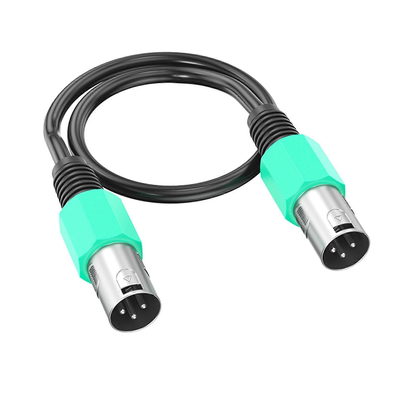 Professional 3Pin Connection Male Male Audio Connection for Microphones and Speaker Line Green 8m Ref: 2982
