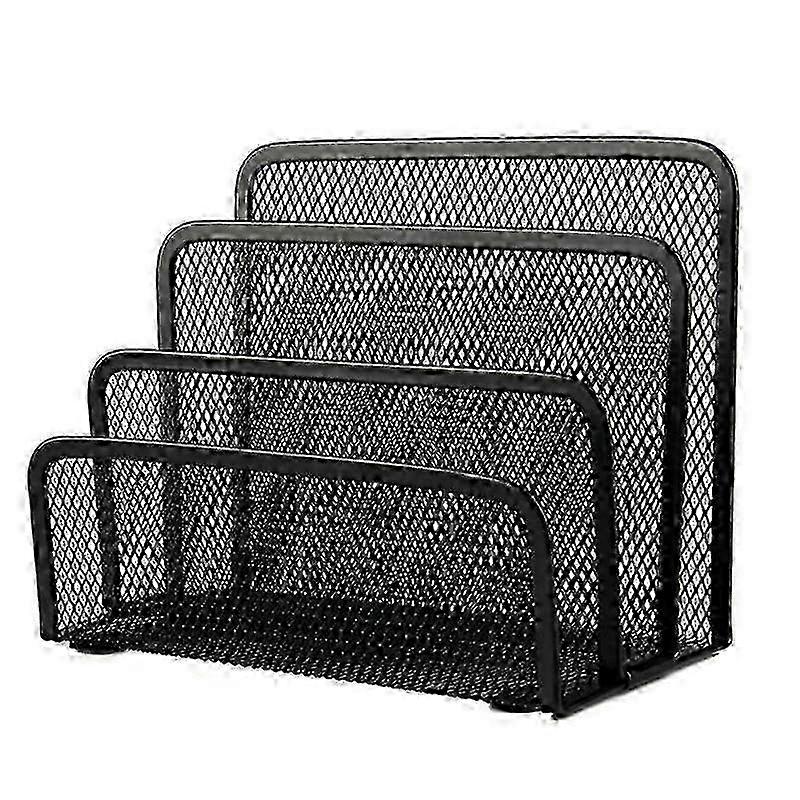 Desk Mail Organizer Small File Holders Letter Organizer Metal Mesh Document/Filing/Folders/Paper Organizer for Desktop js SZRH A-S