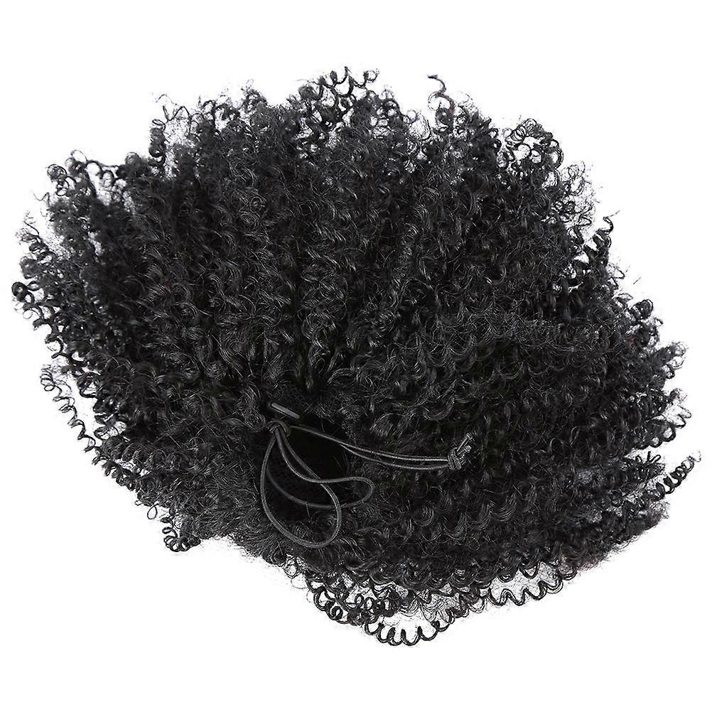 Stylish Realistic Short Ponytail Wig For Color Featuring Curly Hair Extensions 1Pcs For Daily Use