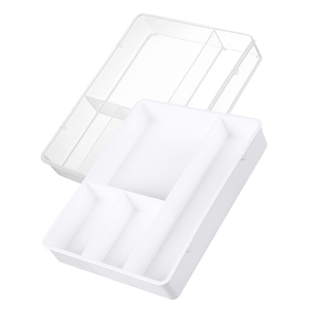 Pack of 2 Compartments Storage Box Holder Chest of Drawers Divider Desk Frame Table Shelf