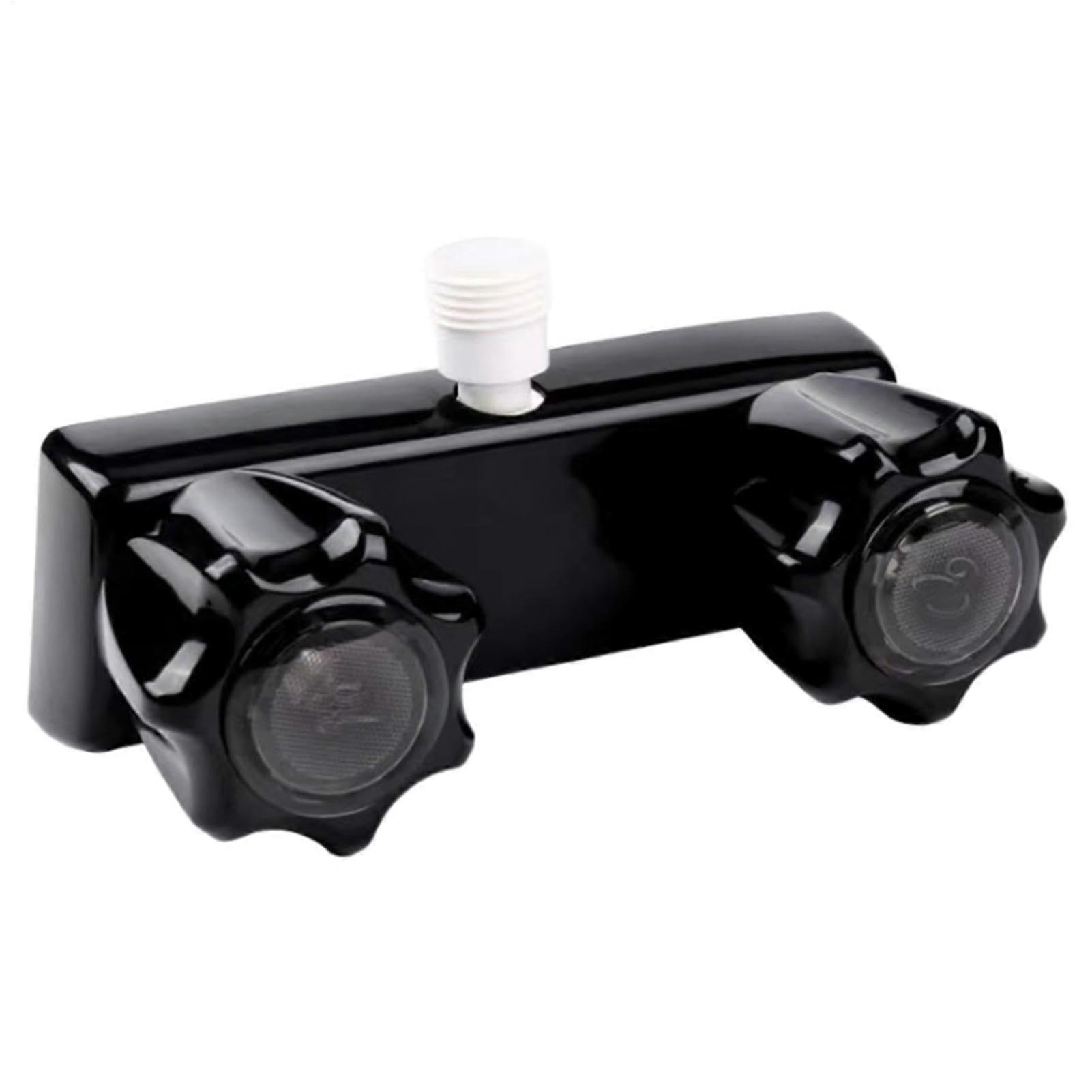 RV Faucet Black, RV Shower Faucet With Valve Diverter, 2-Bath RV Shower Faucet