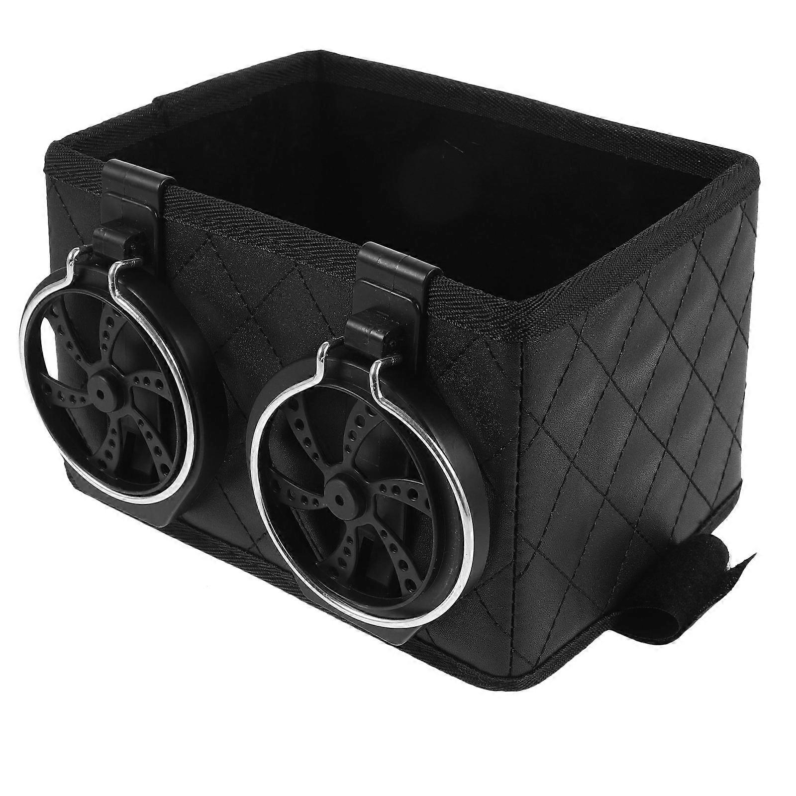 Multifunctional Car Armrest Storage Organizer For Daily Use Black 1Pack