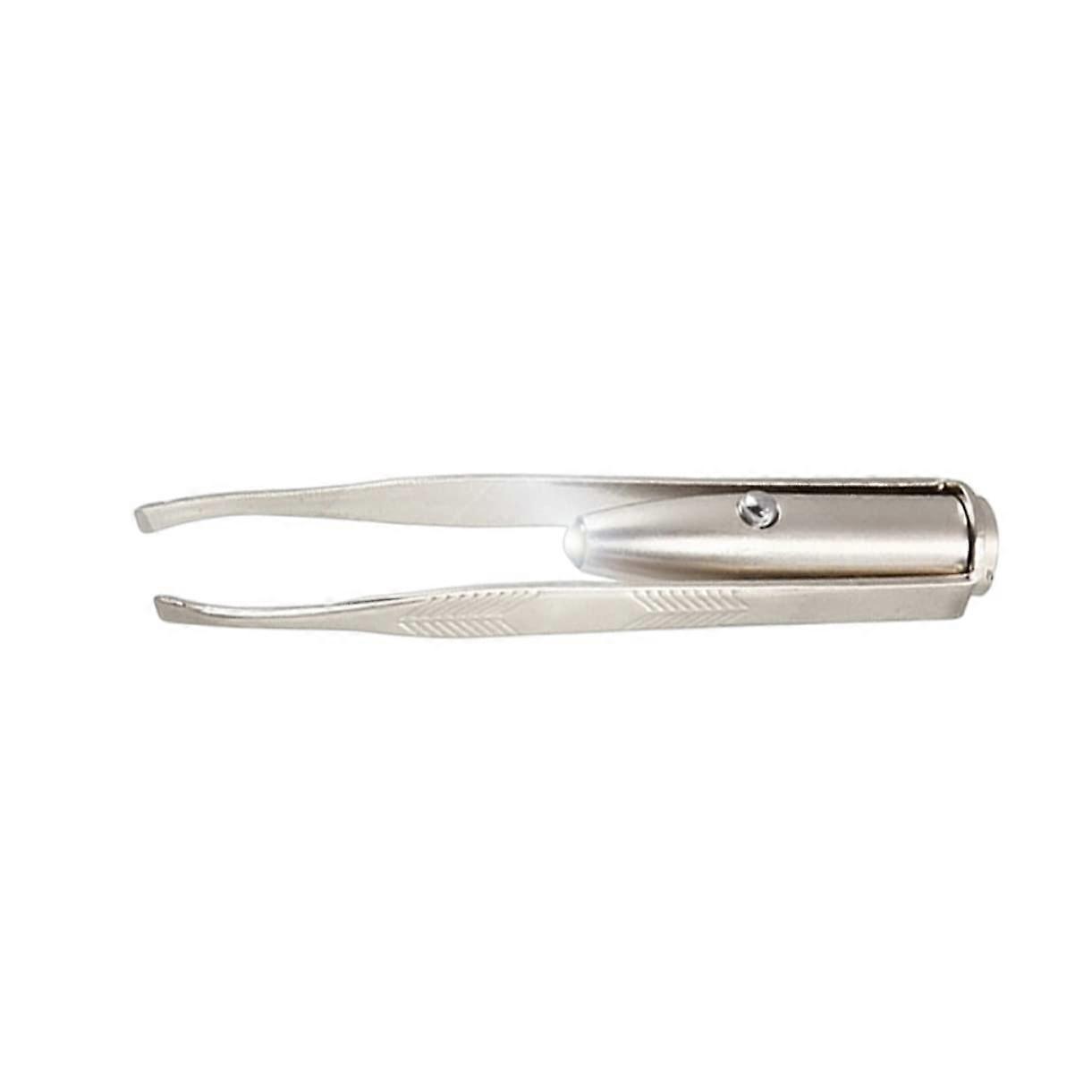 Eyebrow Hair Removal Tweezers with LED Light for Precision Tweezing, Adjustable Brightness, and Ergonomic Grip