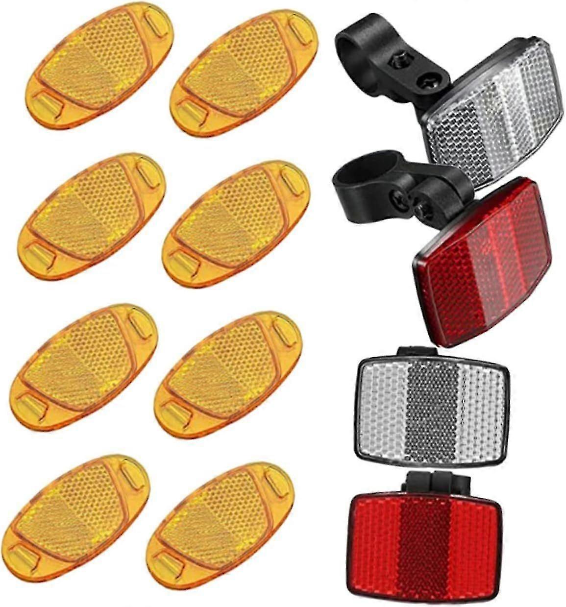 1 Set of Bicycle Reflector Lights for Bicycles Night Light Rear Light Bicycle