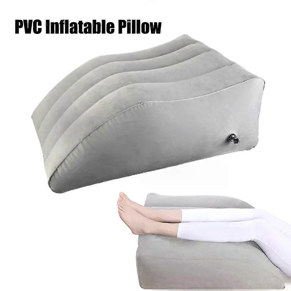 Inflatable Leg Pillow Suitable for Travel Camping Sleeping Foot Pillow Elevation Leg Pillows Portable Wedge Pillow Knee Cushion PVC