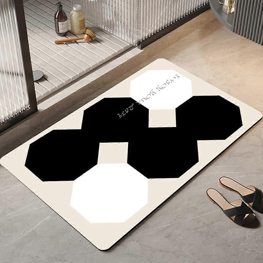 Bathroom Soft Floor Mats, NonSlip Bath Mat, Household Toilet Door Frame Water Absorbent, QuickDrying Pads (Color: 3, Size: 50 * 80cm) 50*80cm 3