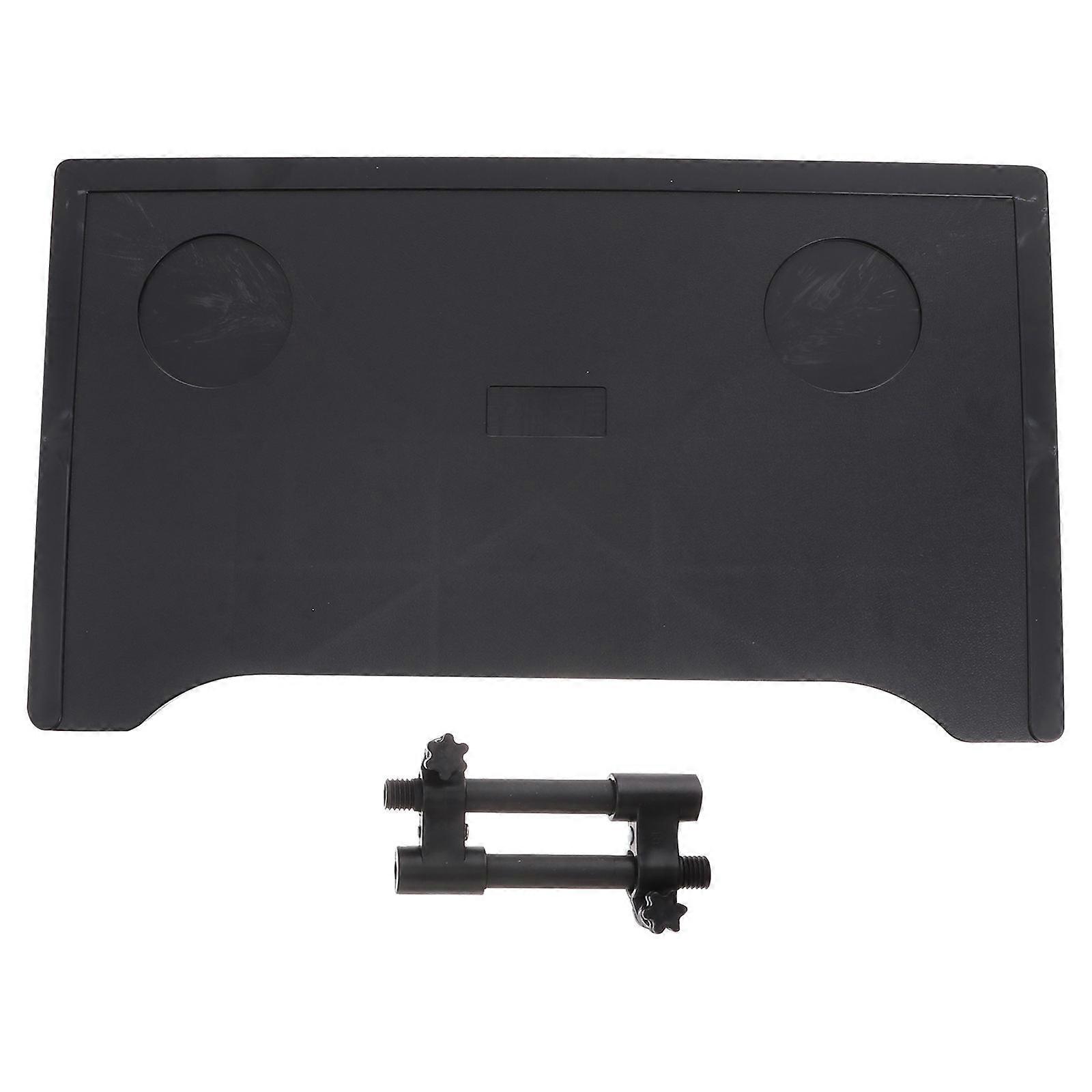 Thickened Wheelchair Tray Screw Fixing, Plastic Desk for Eating, Writing, Working – Black Accessory Table with Easy Installation & Removable Cup