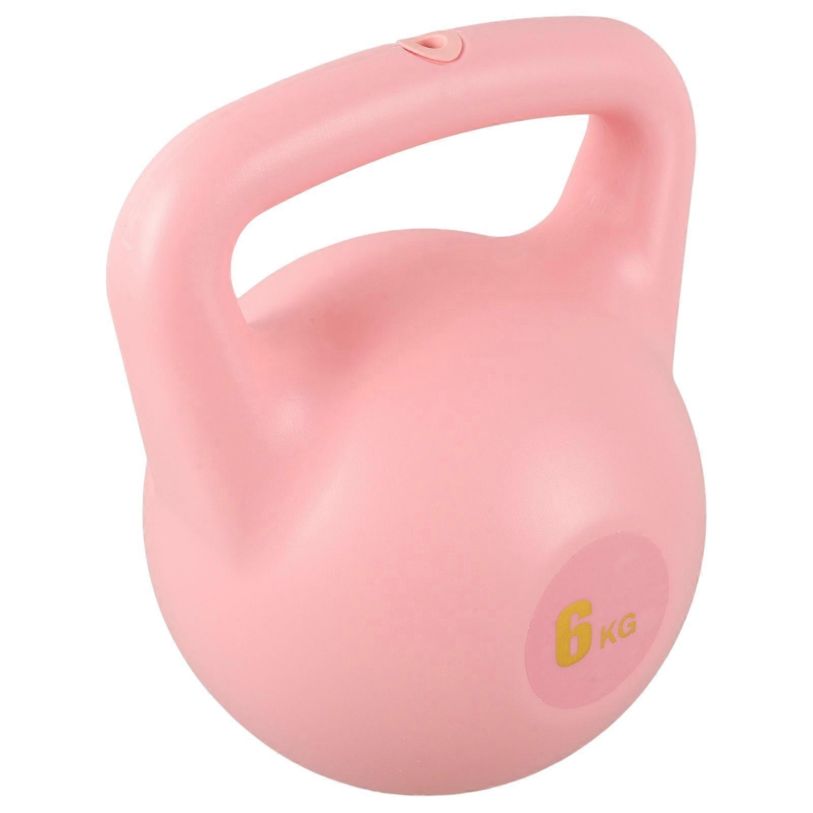 Soft Fillable Kettlebell for Women – Durable PE Material, Non Slip Handle, Ideal for Home Gym Strength Training, Glutes & Core Workouts – Pink