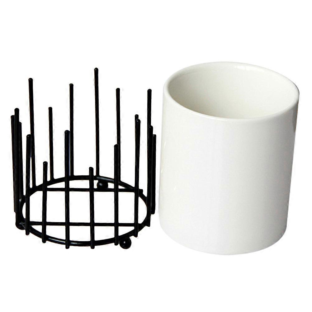 Ceramic Utensil Holder for Kitchen   Stylish Chopstick Storage Container, Cutlery Display Stand & Spoon Organizer with Modern Design