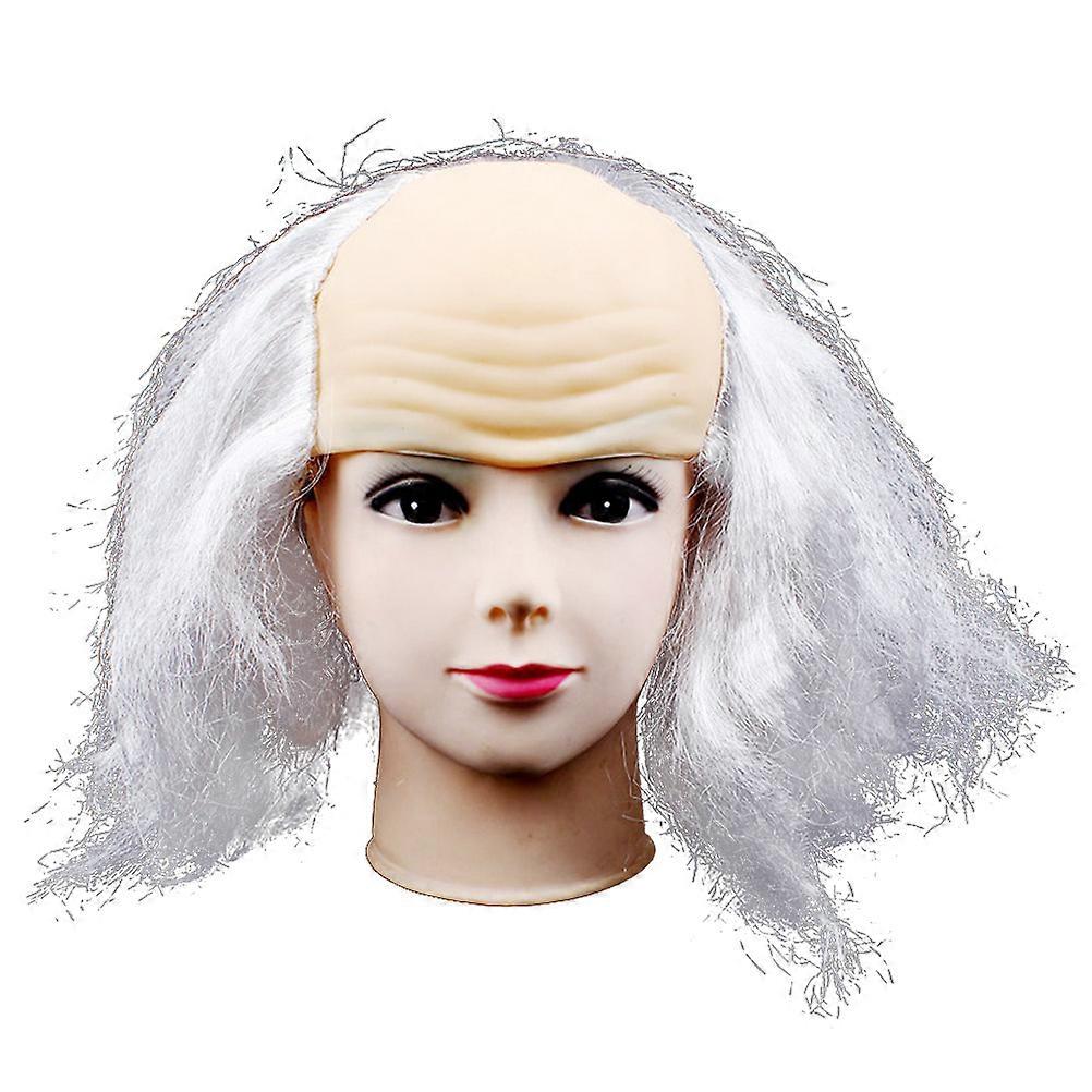 Bald Cap Adult Halloween Costume Accessory White Old 1Pack