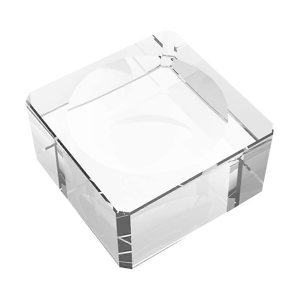 Crystal Glass Stand for Home Use Transparent Square for Crystal Balls Decorative Globes