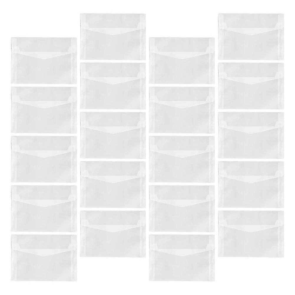 20pcs Transparent Greeting Card Storage Envelopes for Invitations, Announcements, and Direct Mail – Elegant Card Holders for Personal Use