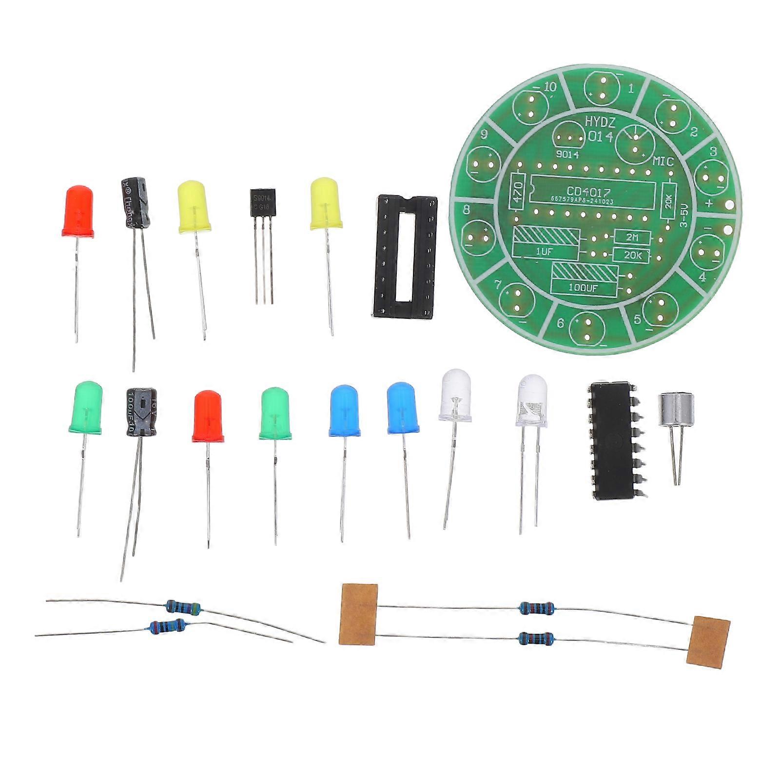 LED Rotating Light Assembly Kit For Students Engaging In Science Experiments With Colorful Water Flowing Effects And DIY Design 1 Set