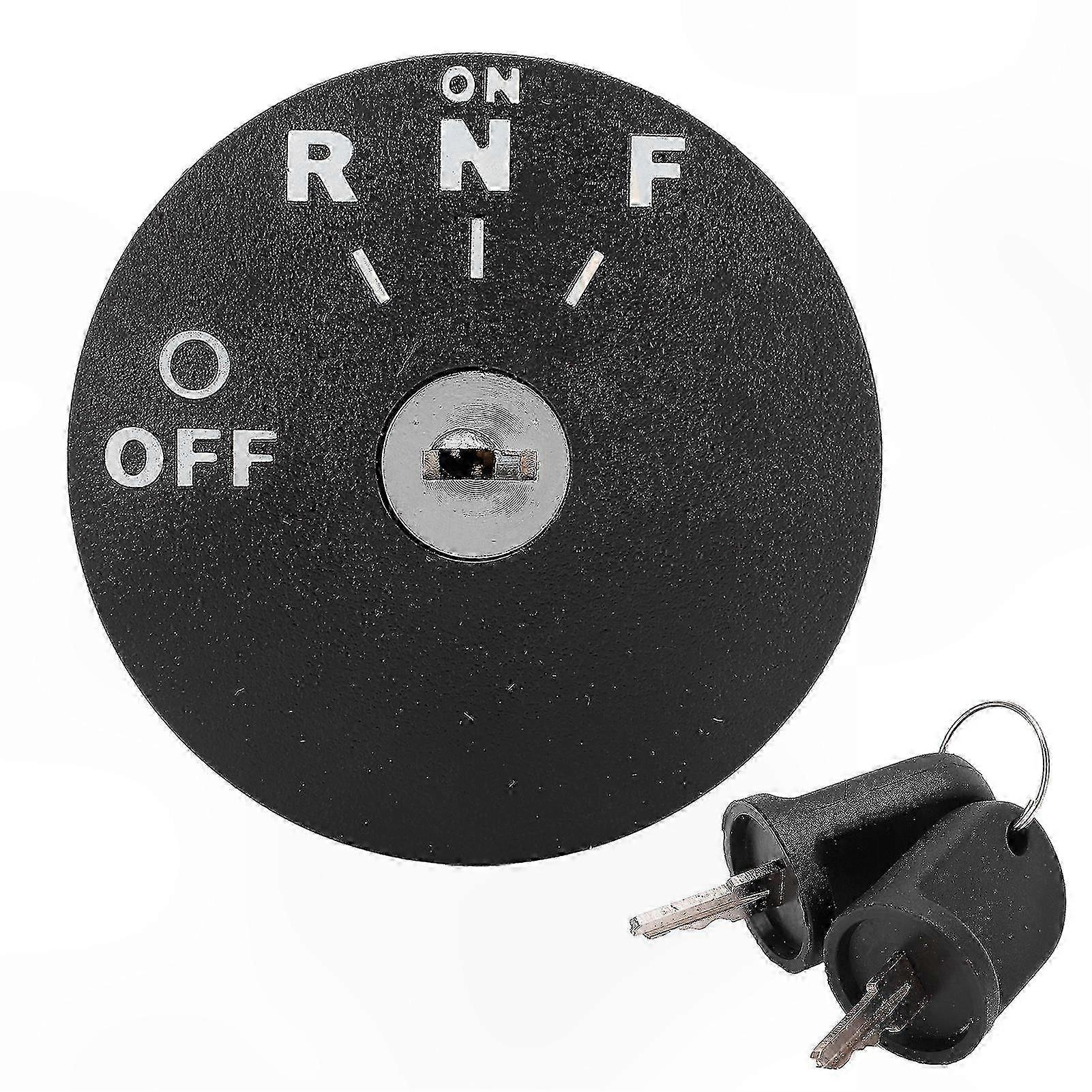 Ignition Key Switch with 2 Keys Plastic Replacement for EZGO RXV Golf Cart 2008-Up Model-Compatible 605637 Accessory Part
