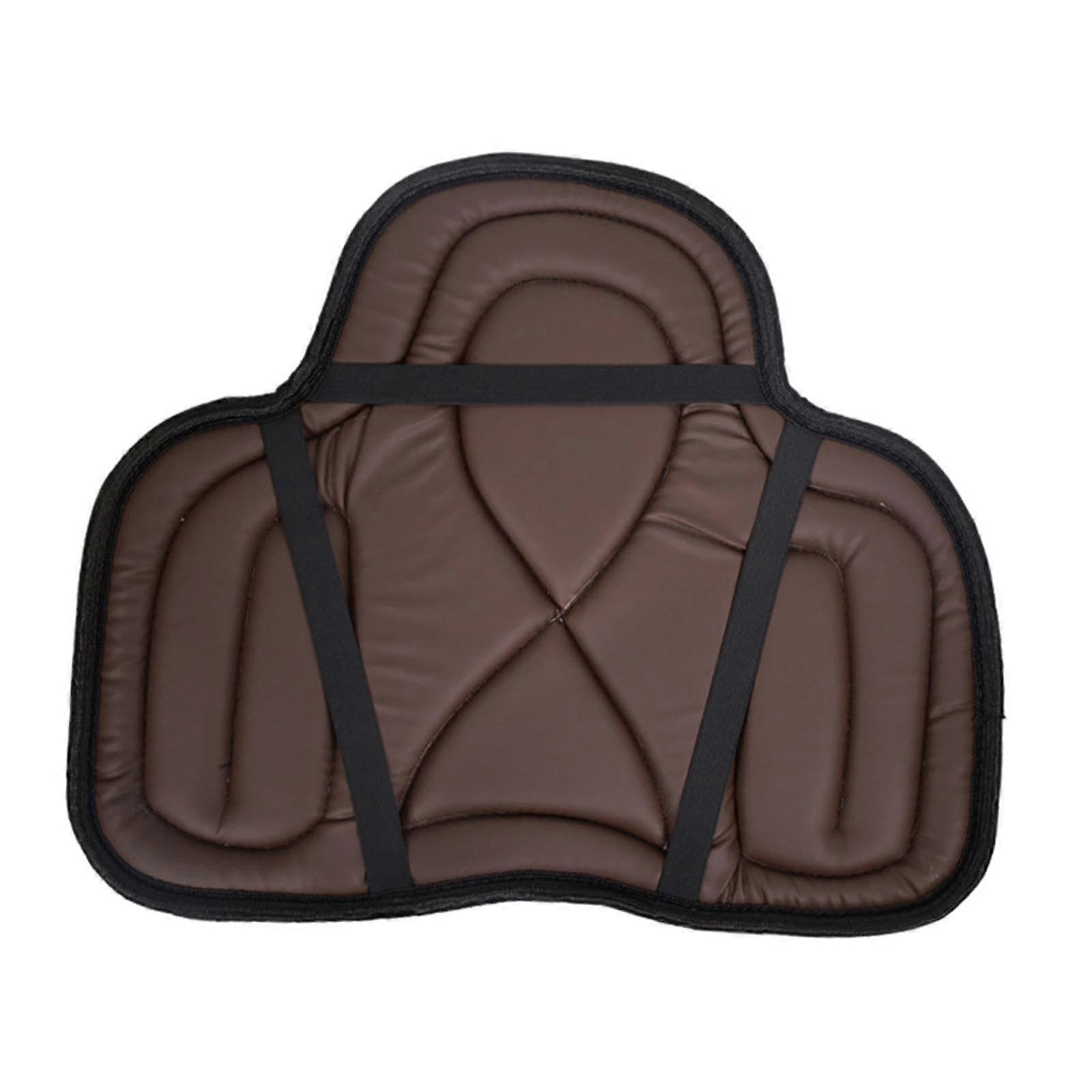 Saddle pad for horse back, saddle blanket, sponge padding, , washable, comfortable, breathable, riding pad, 55.6 x 45.7 cm, brown