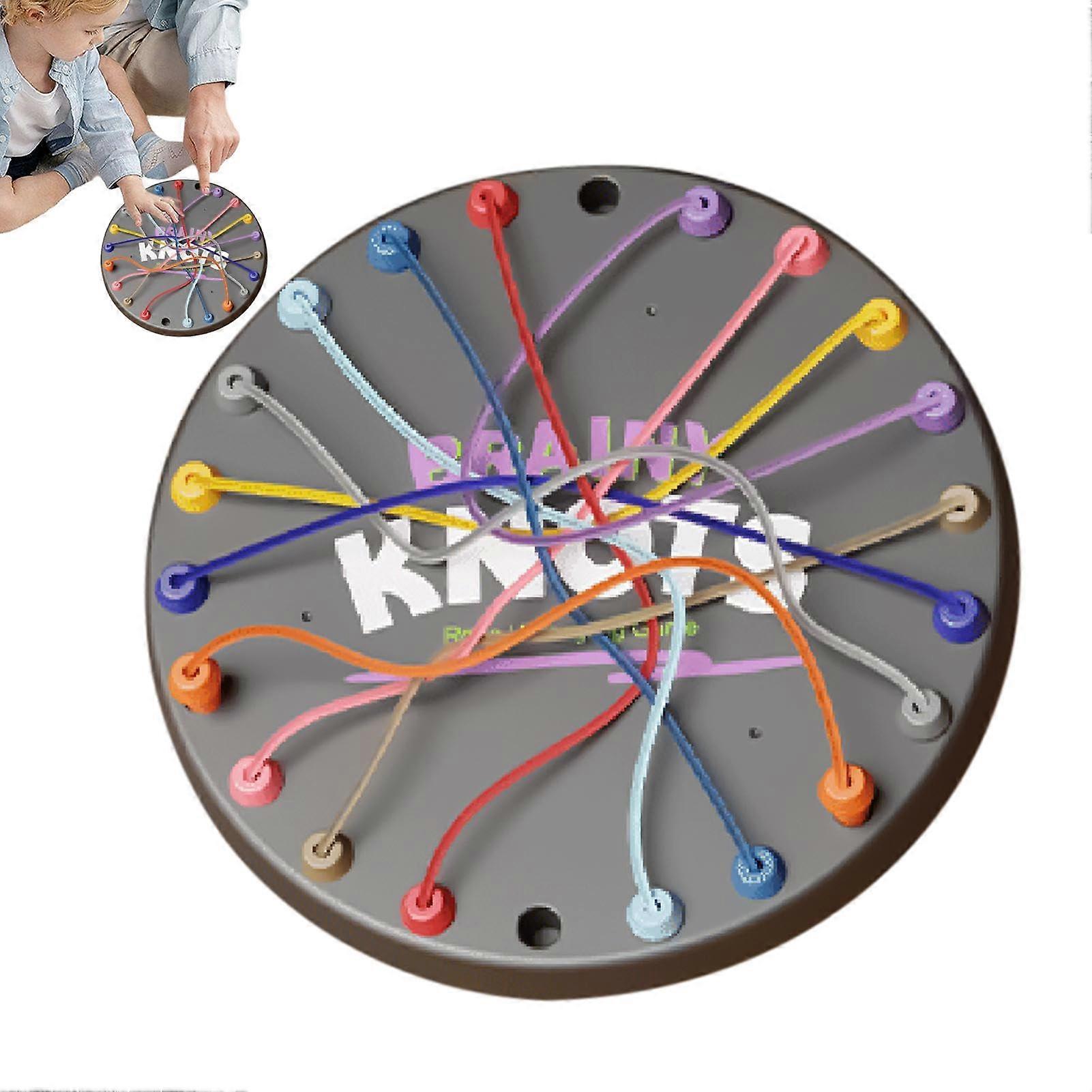Rope Detangling Table - Interactive Multiplayer Logic Puzzle Game for Kids, Parent-Child Activity, Nursery Toy