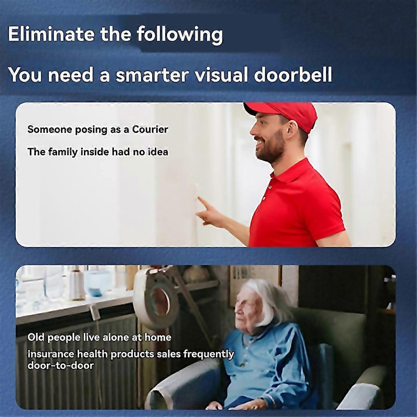 For wireless wifi doorbell video intercom door bell with camera