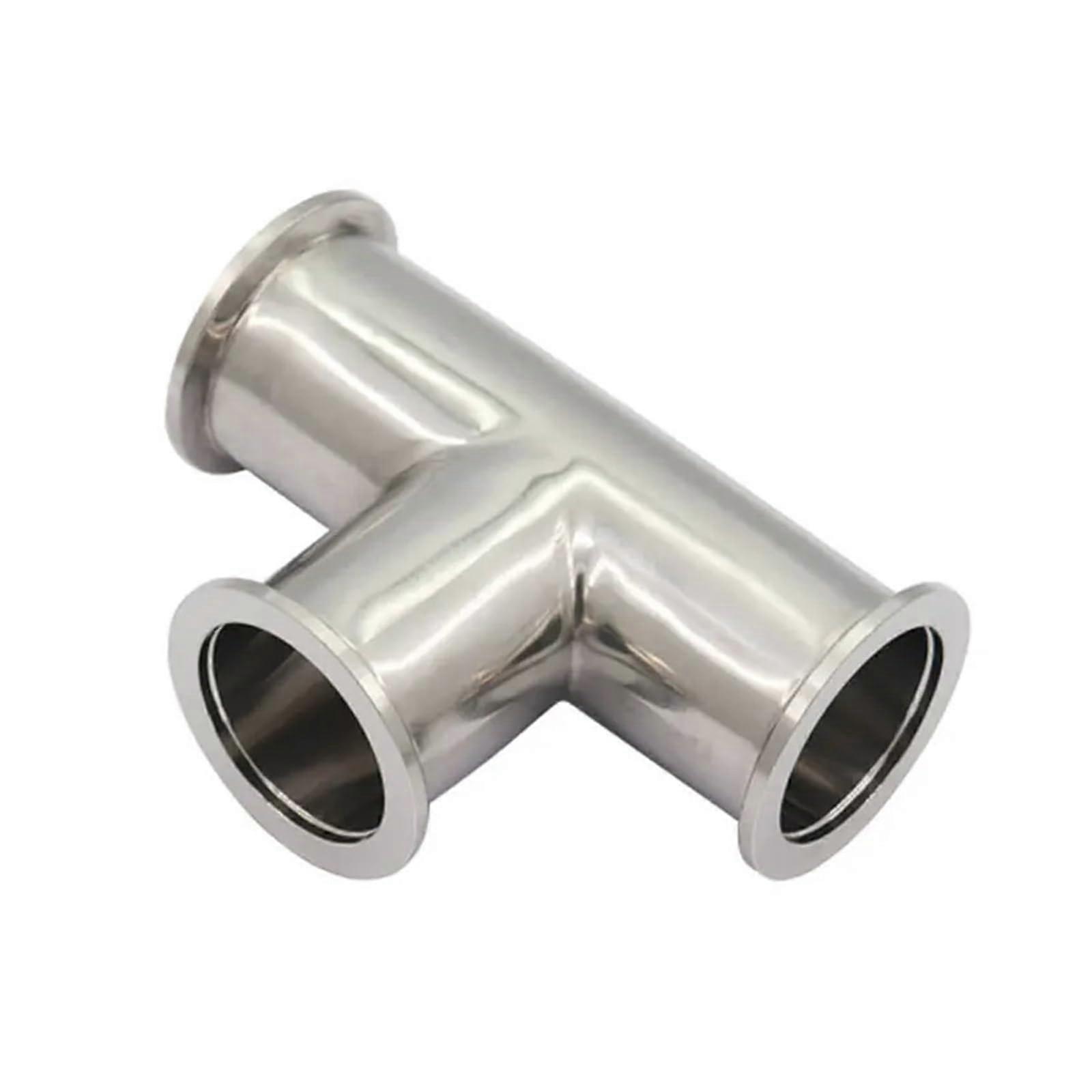 KF-16 KF-25 KF-40 KF-50 3-Way Tee Vacuum Fitting SS304 Stainless Steel KF25 Compatible