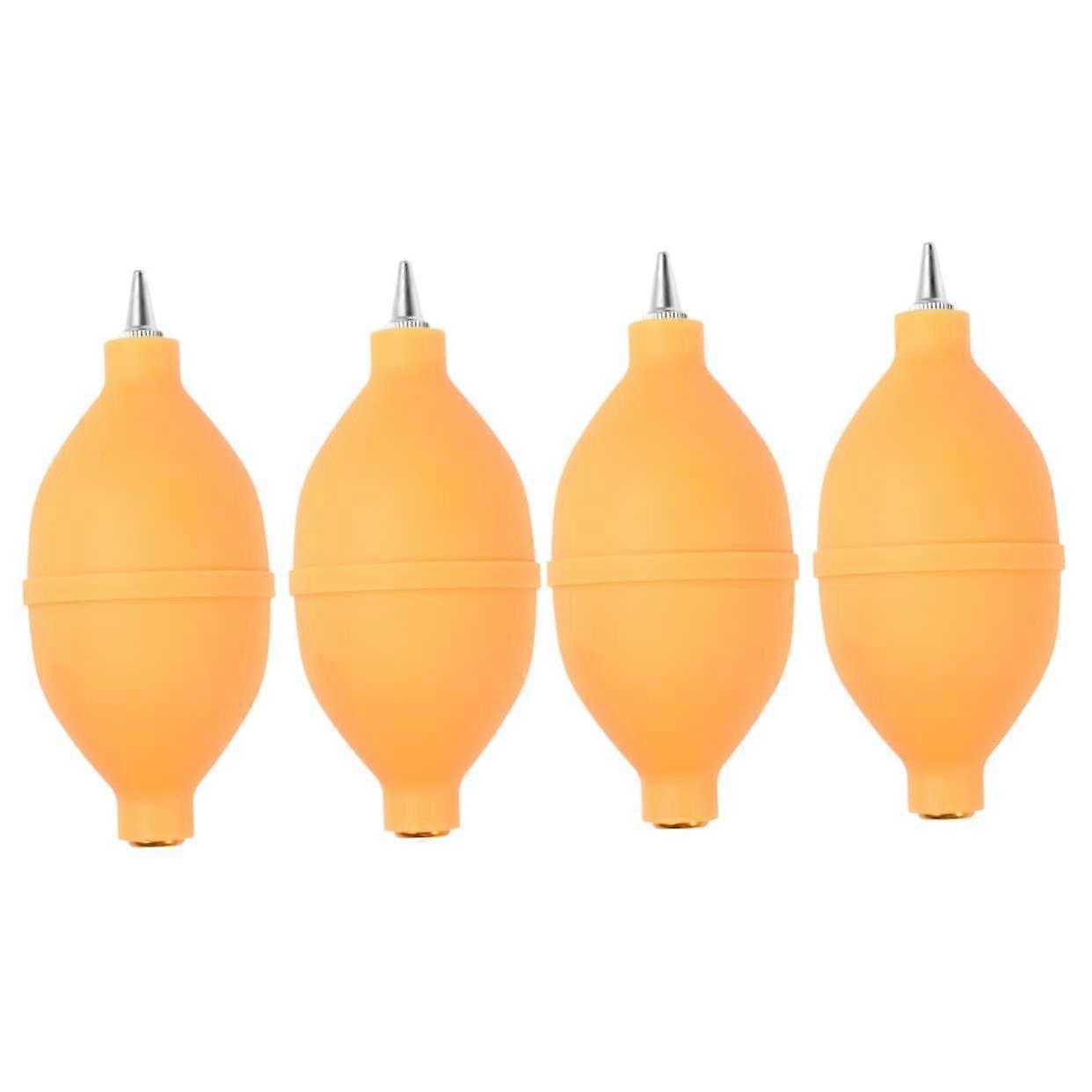 Bulb Camera Air Blower Pump Dust Cleaner 2 Sets for Computer Fan Keyboard and Lens Cleaning - Yellow, 2 Pieces Each