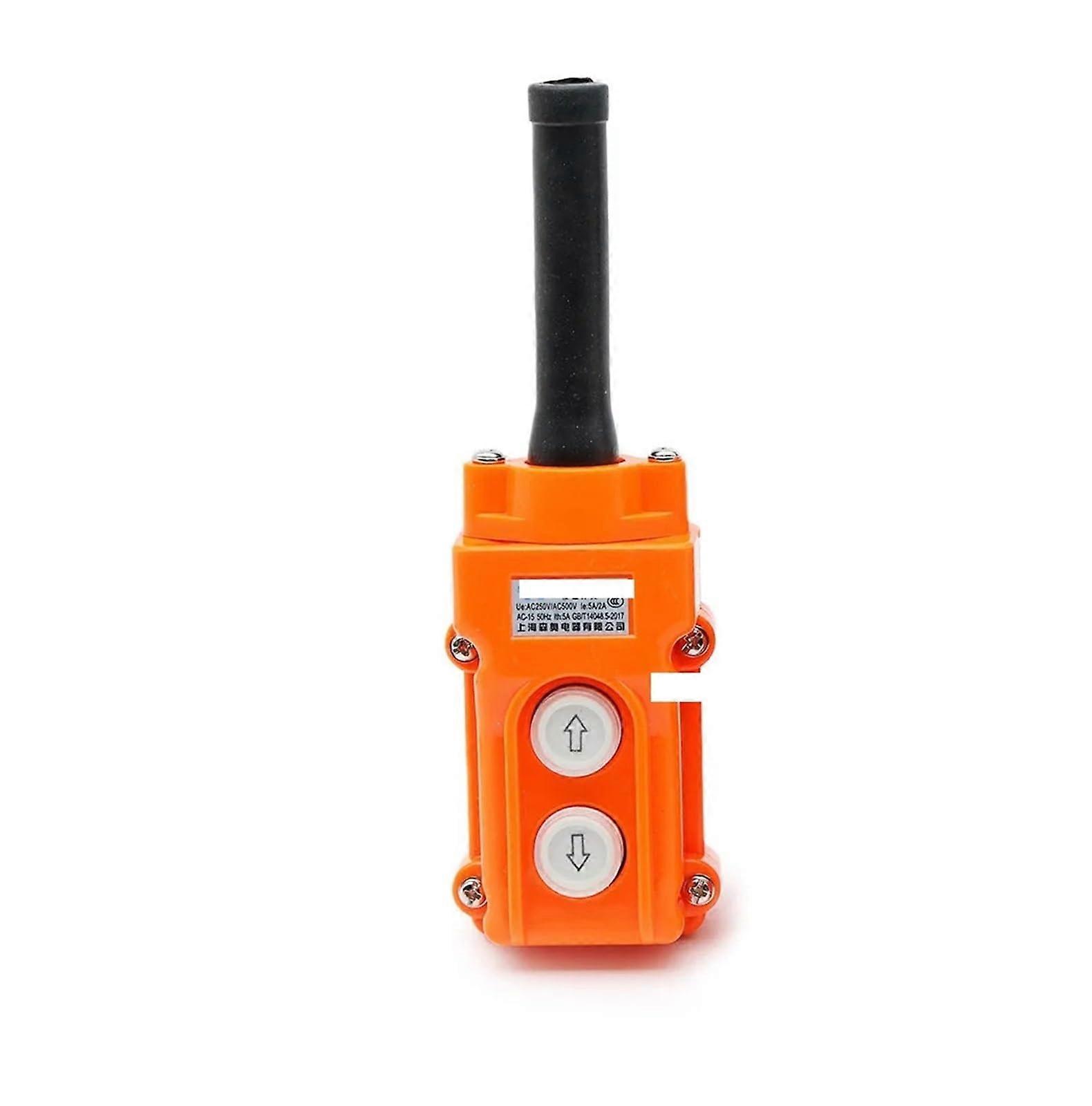 COB-61 Rain Proof Crane Control Switch Lifting Button Self Reset Hoist Handle Arrow Compatible Durable Design