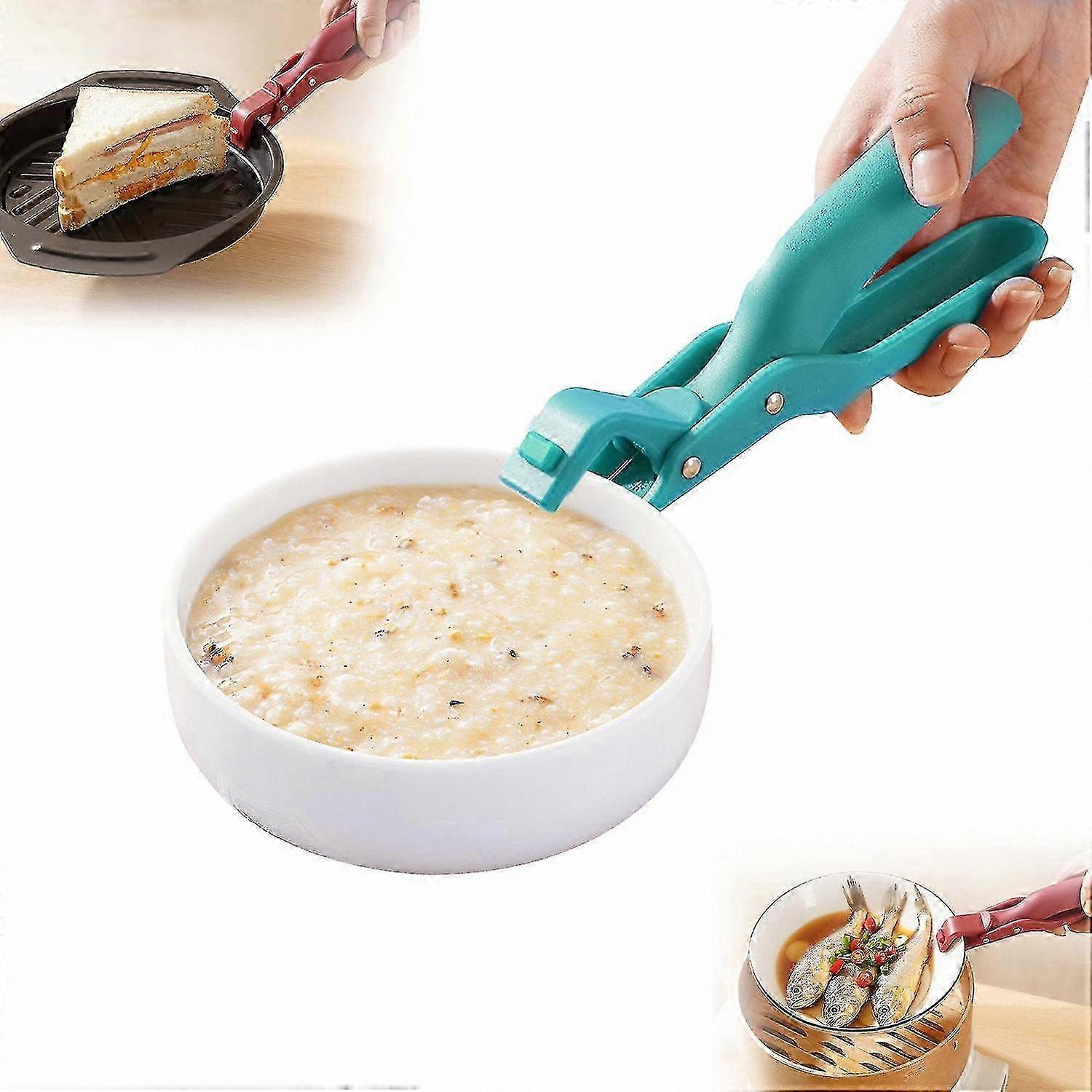 Multi-Function Kitchen Tongs with Anti-Scalding Design for Hot Dishes and Pots