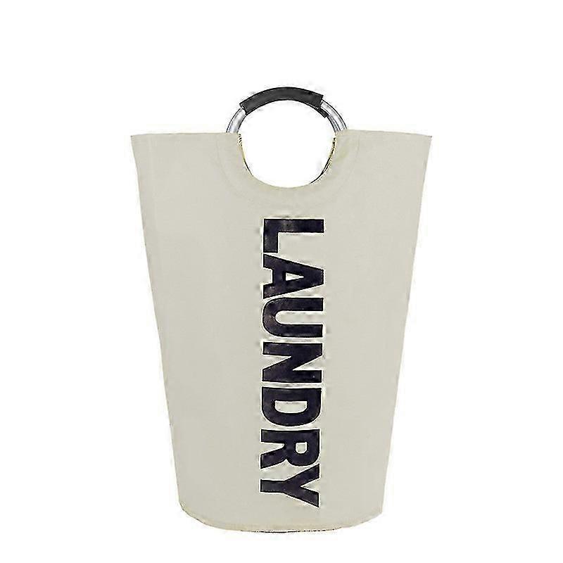 Foldable Dirty Laundry Basket Large Capacity 115L Beige