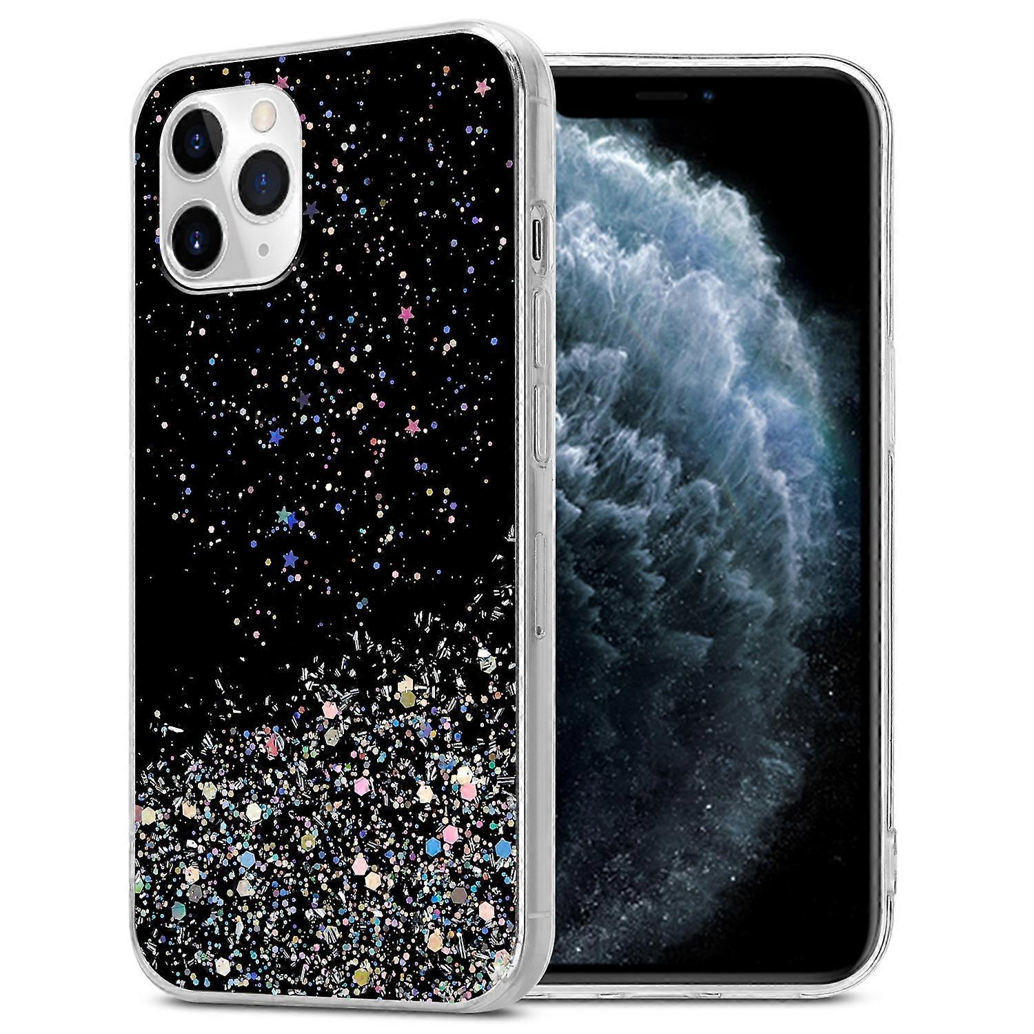 iPhone 11 Protective Case TPU - Transparent with Glitter