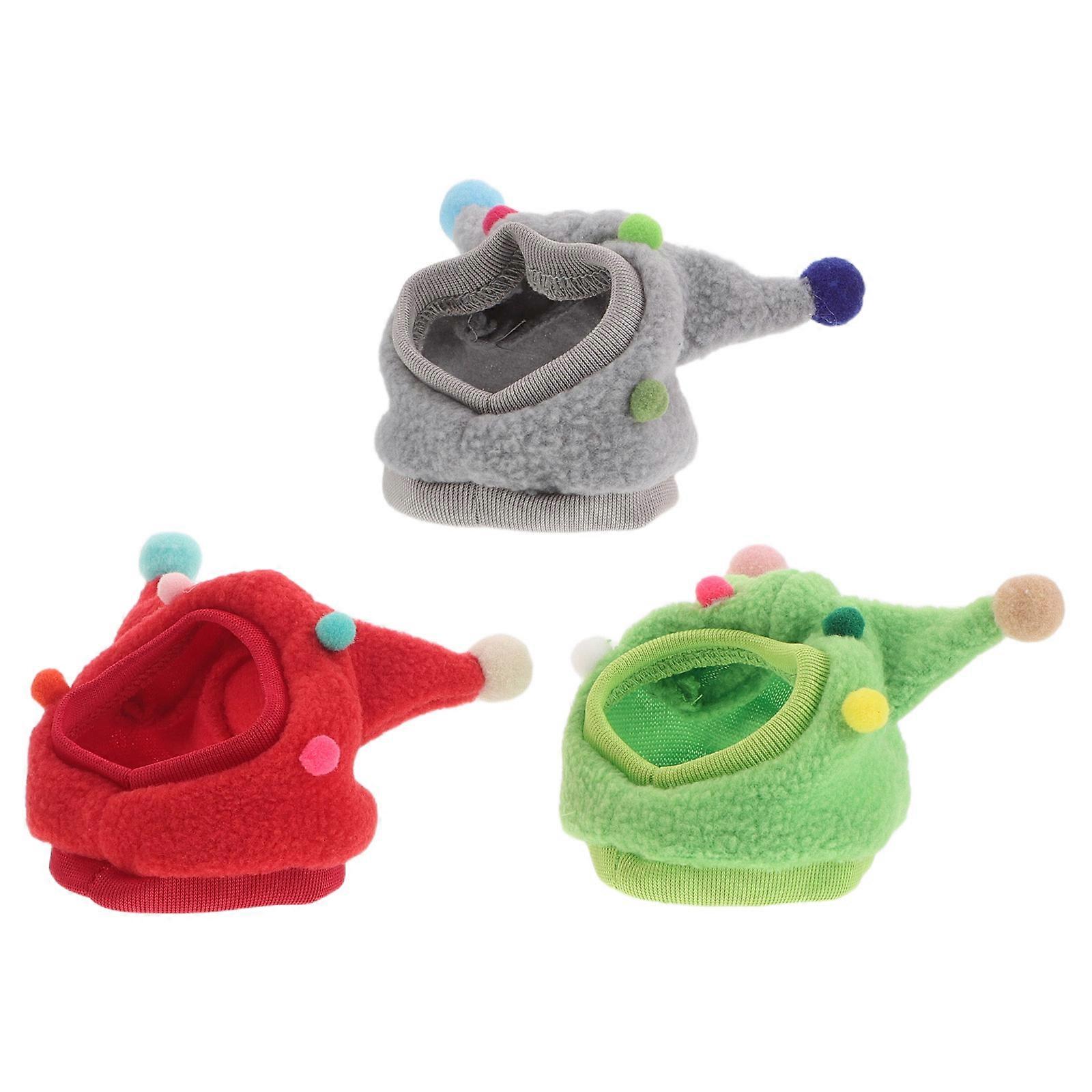 3pcs Lightweight Bearded Dragon Hats with Horn Design, Funny Reptile Costume for Lizards, Geckos, and Snakes – Social Accessory