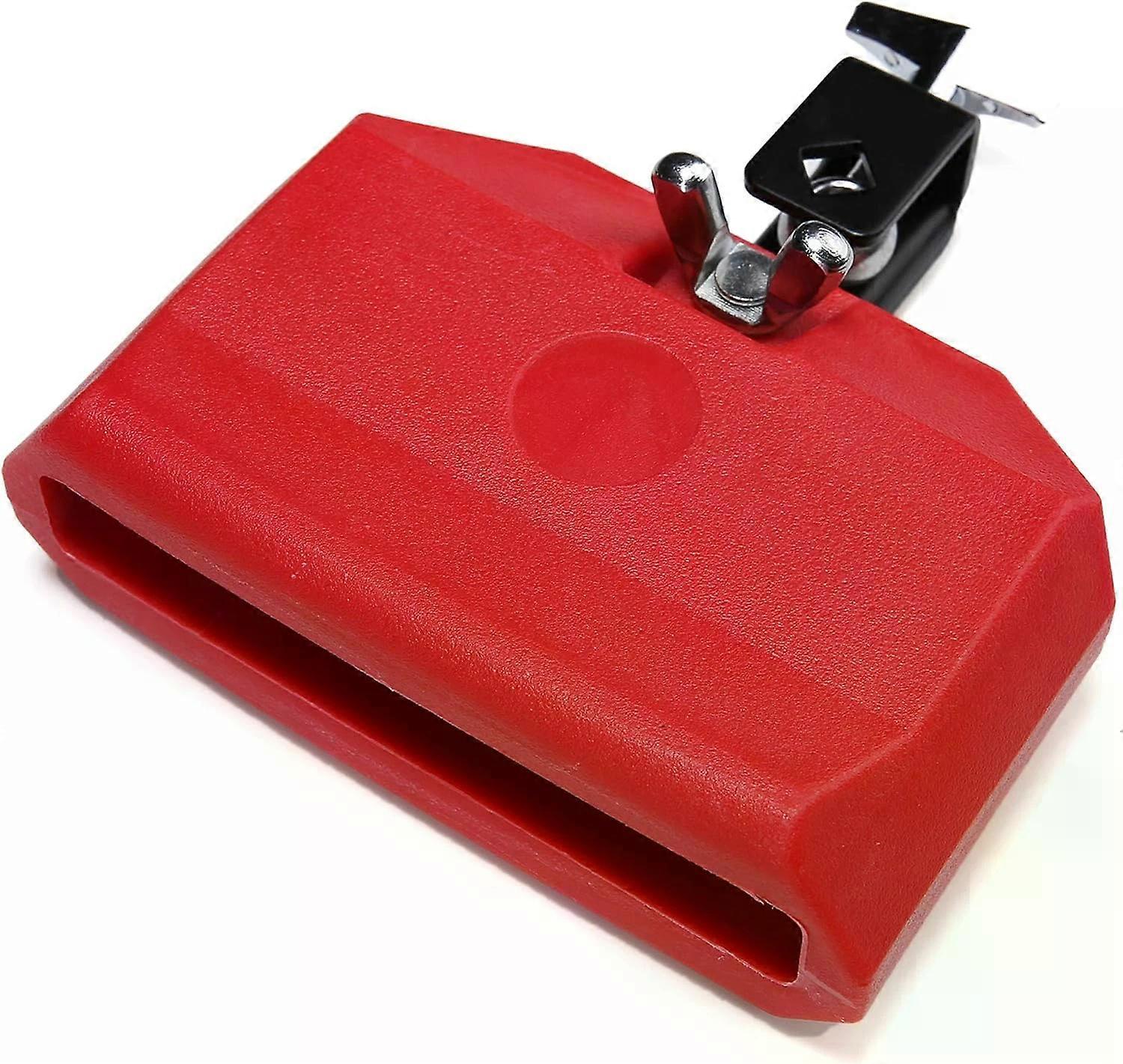 Jam Block, Red Musical Percussion Block Latin Drum Instrument Plastic