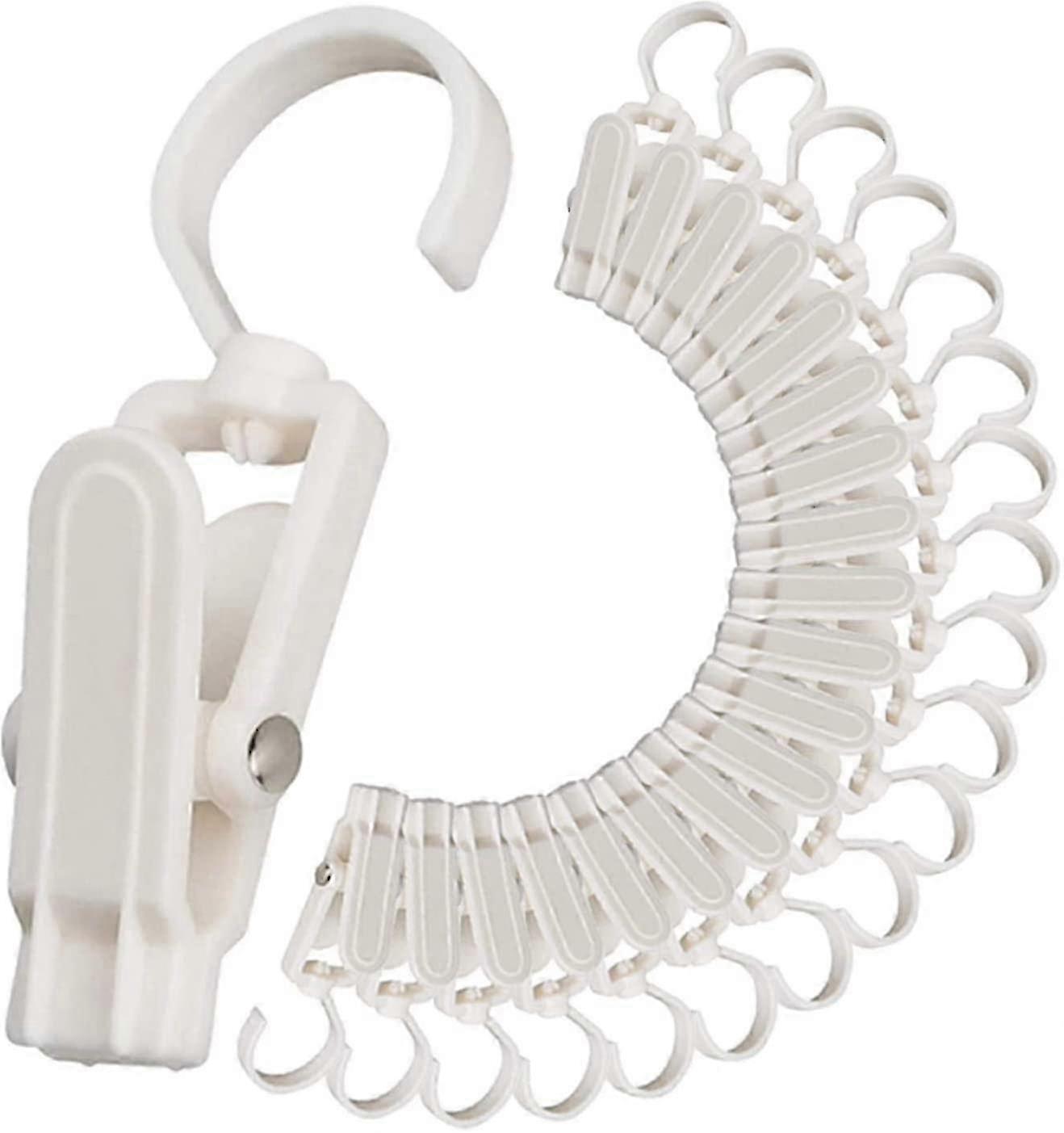 20 Pack of Extra Durable Plastic Travel Laundry Hooks - 4.3 Inches in White Color Edition 0827