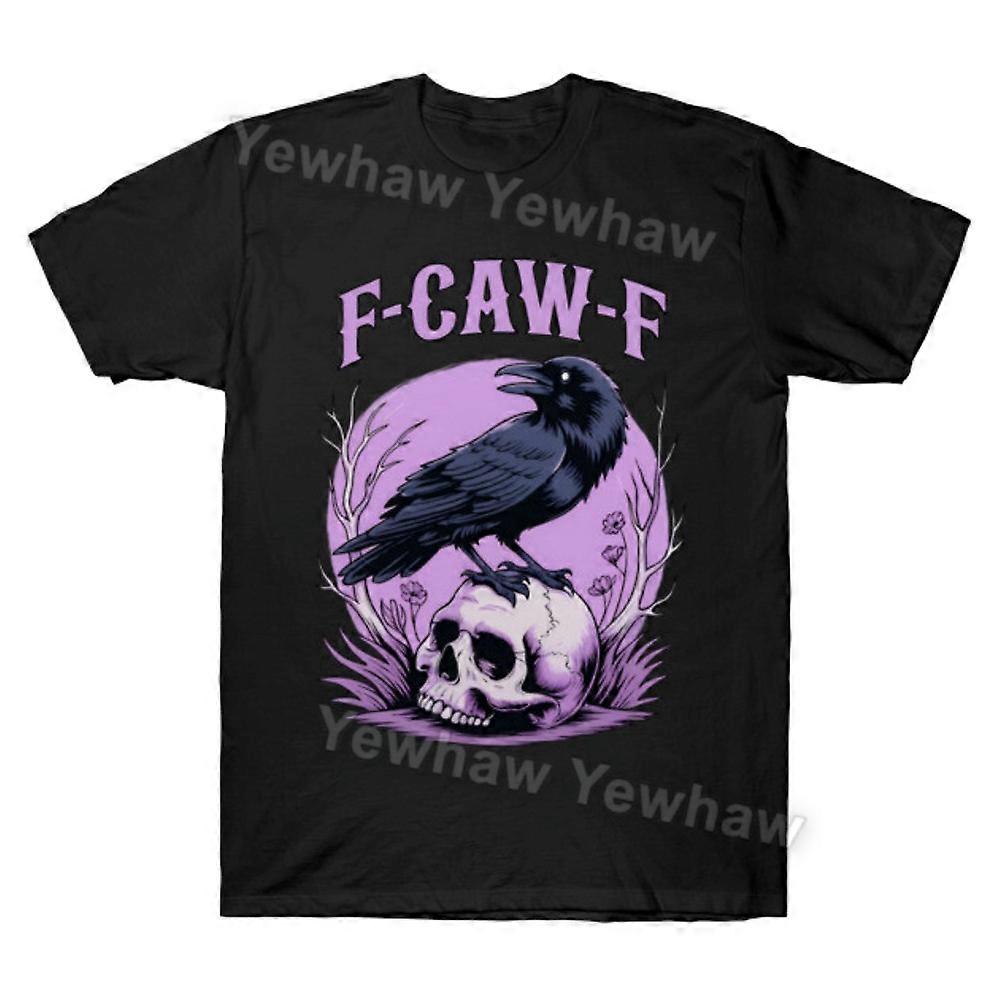 F-Caw-F Crow Pun Raven Attitude Vintage FcawF T-shirt Funny Tee
