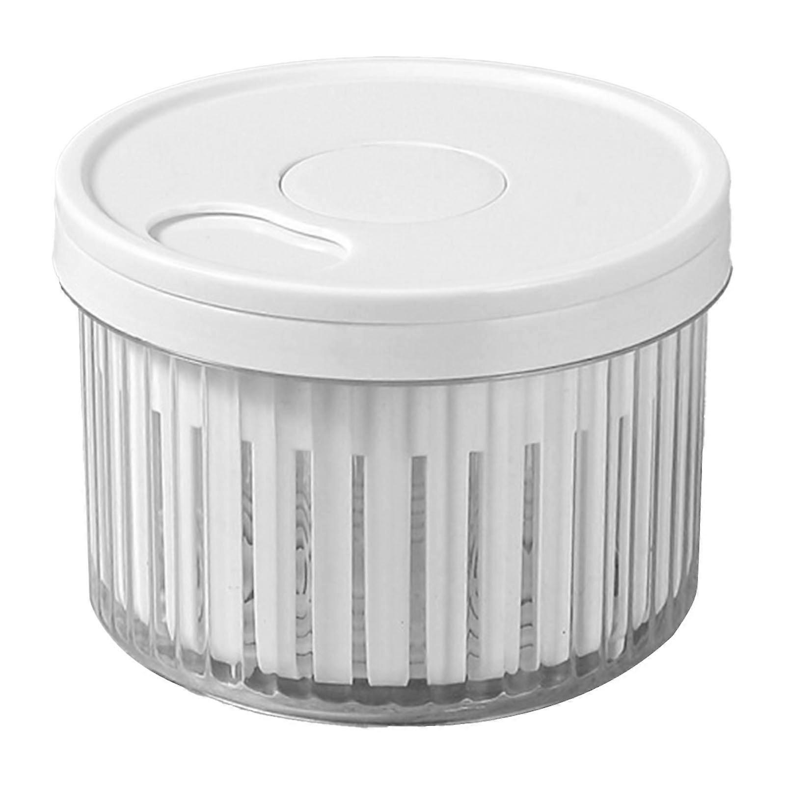 Fruit Vegetable Container Round Shape Multifunctional Plastic Scallion Storage Box