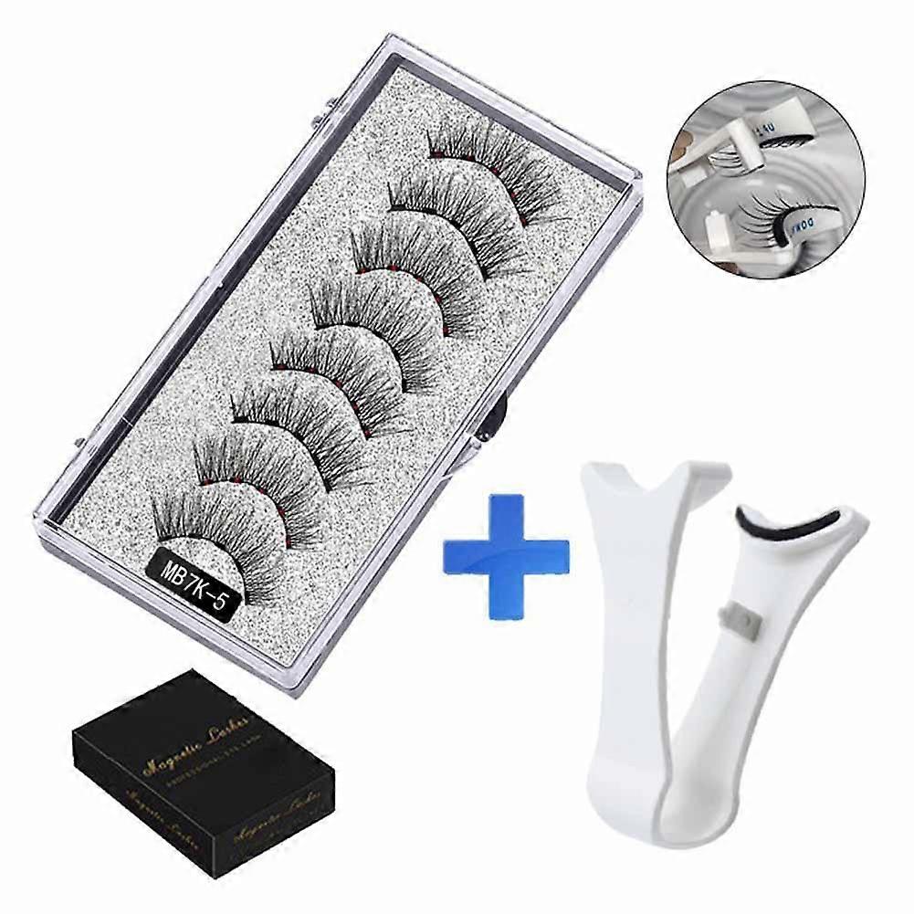 Reusable Magnetic Eyelash Kit for Easy and Stylish Application with Tweezers Included