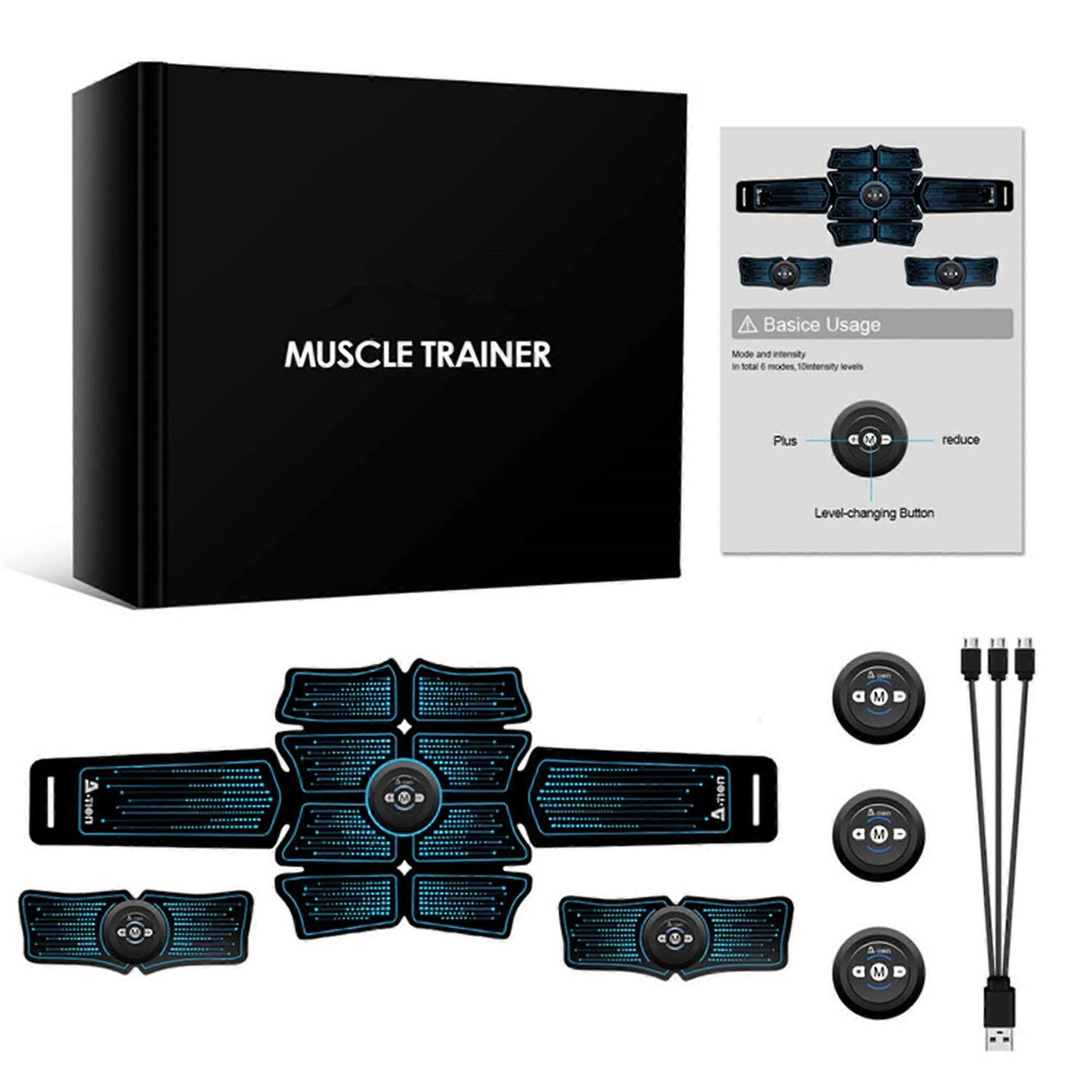 HIOD EMS Abdominal Muscle Stimulator USB Charging Trainer Electrostimulator Massager