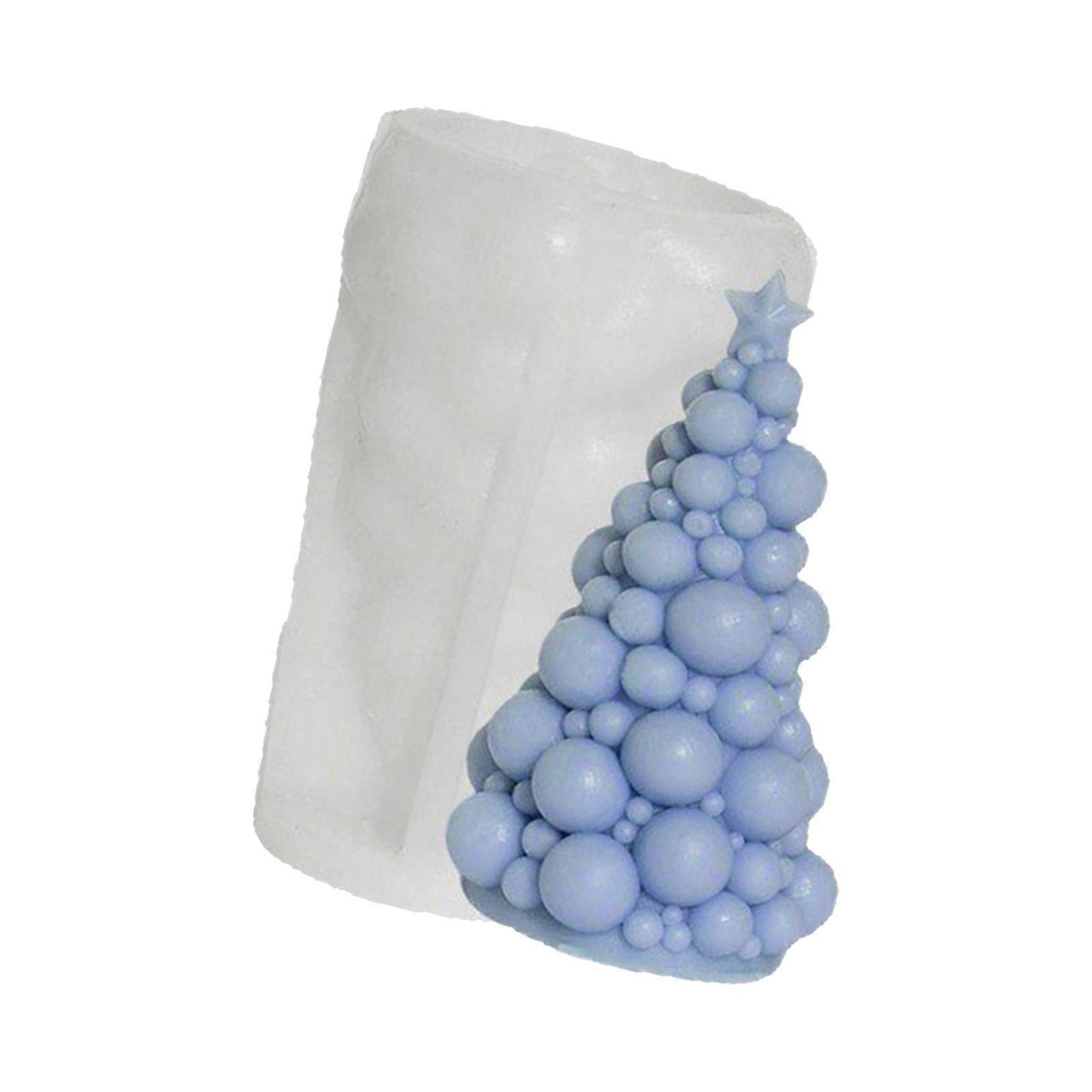 Christmas Tree Candle Silicone Mold For Making Candle Soap Multipurpose Silicones Mould For Epoxy Resin Project Multicolor