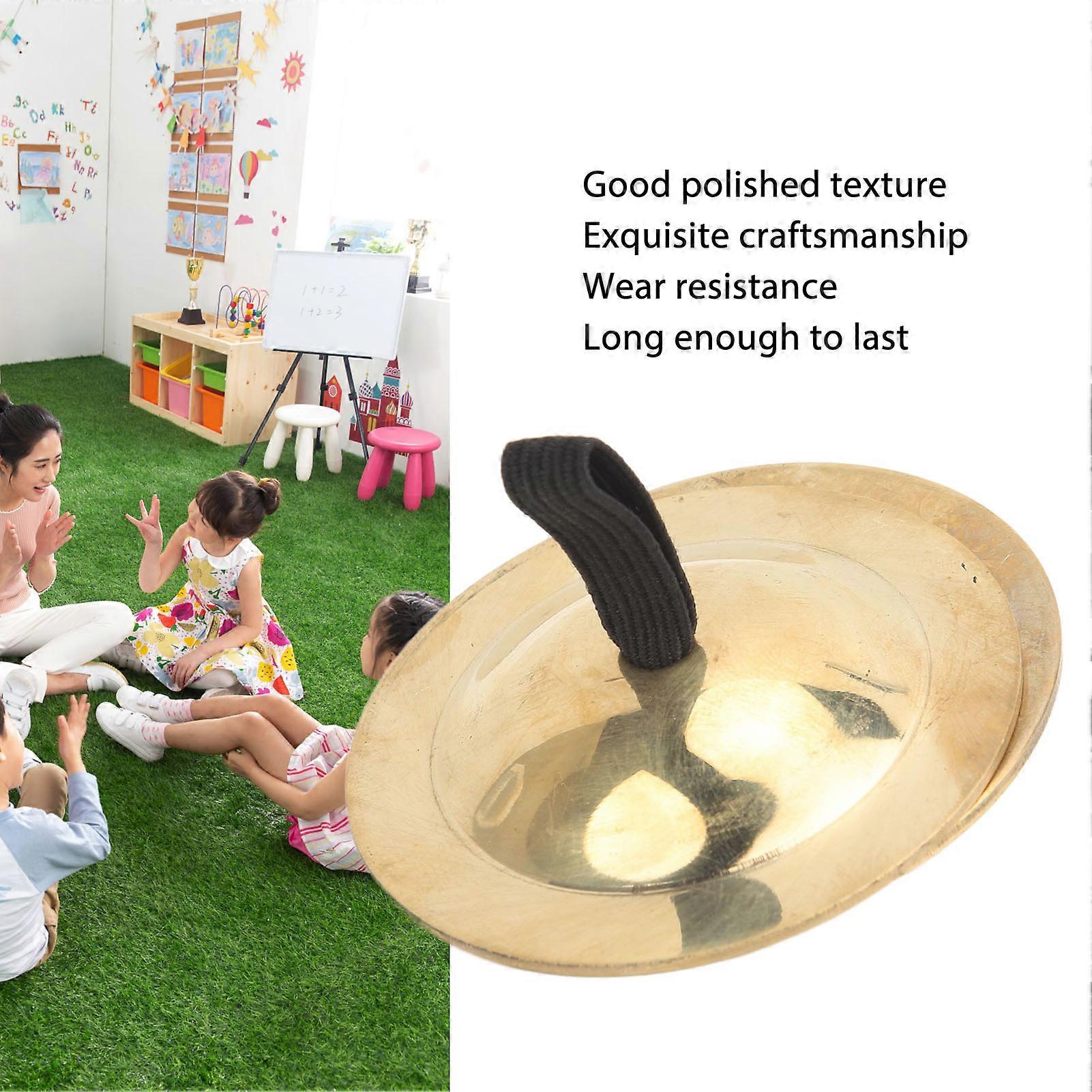 2Pcs Brass Finger Cymbals 5.5cm Easy Grip Dance Bells Set