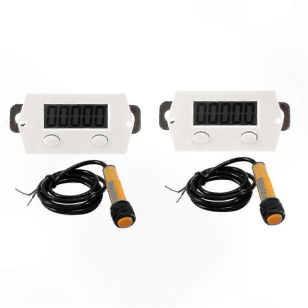 5-Digit LCD Digital Counter with Proximity Switch and Magnetic Sensor for Accurate Counting Up to 99999