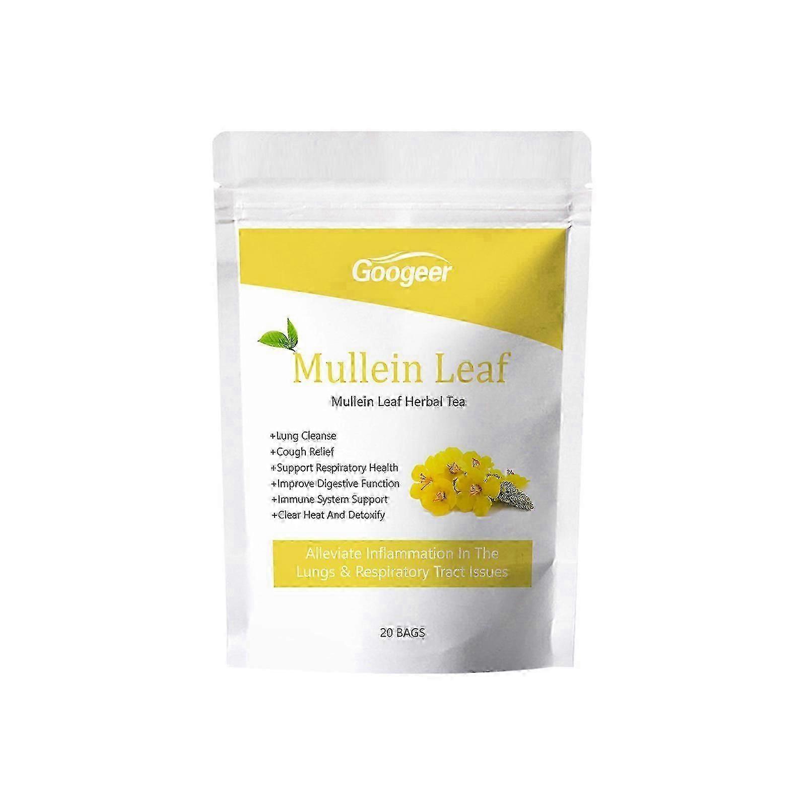 Mullein Leaf Tea Bag Support Lung Cleansing & Detox, Digestive Health