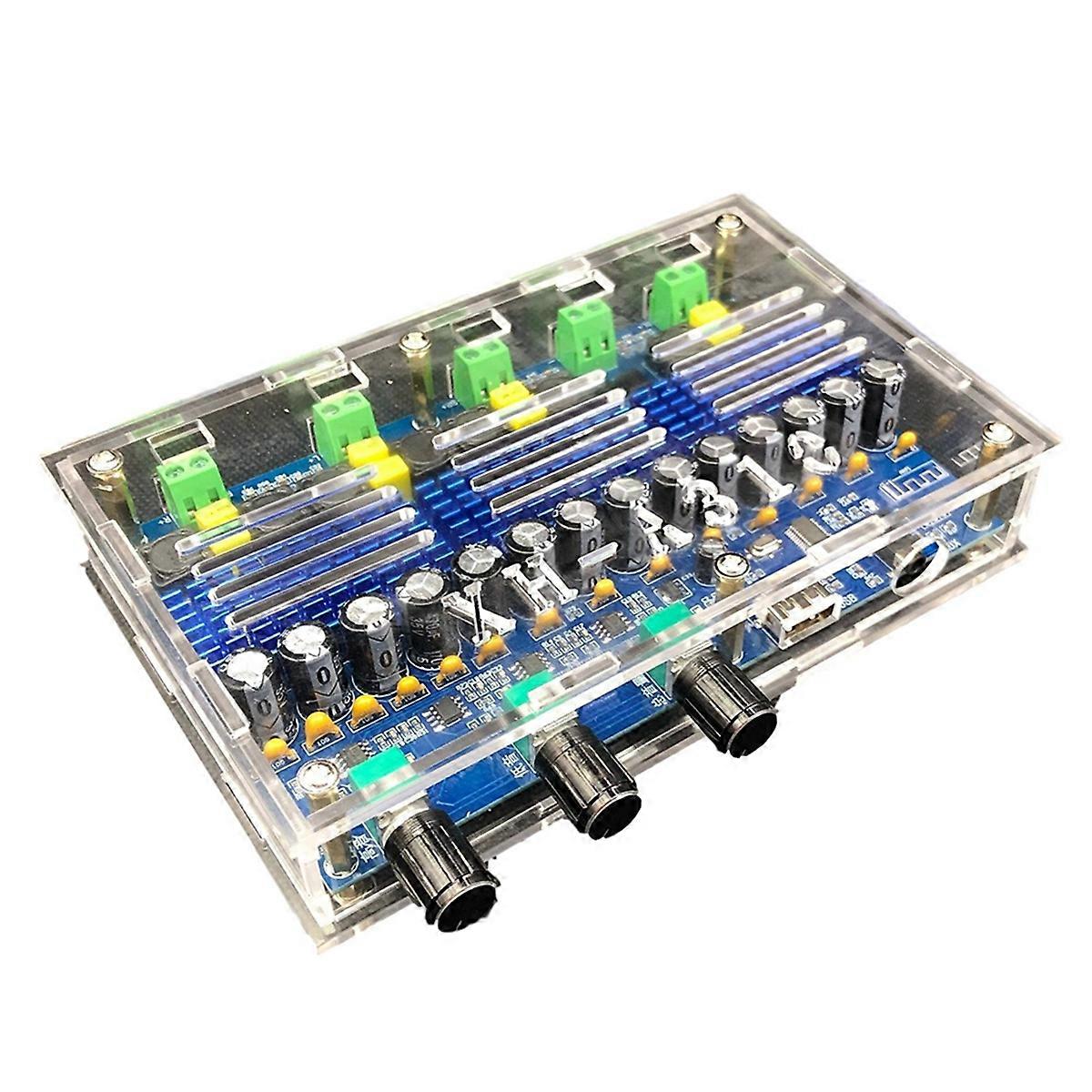 XH-A310 Bluetooth 5.0 Amplifier Board TPA3116D2 4 Channel Digital Power Audio AMP Dual Bass Subwoofer Home Theater