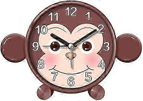 Kids Cute Pet Alarm Clock Early Education Digital Scale Clock Cow Fox Chicken Shark Duck Frog Alarm Monkey Bear Cat Piggy Pattern Alarm Clock for Girl