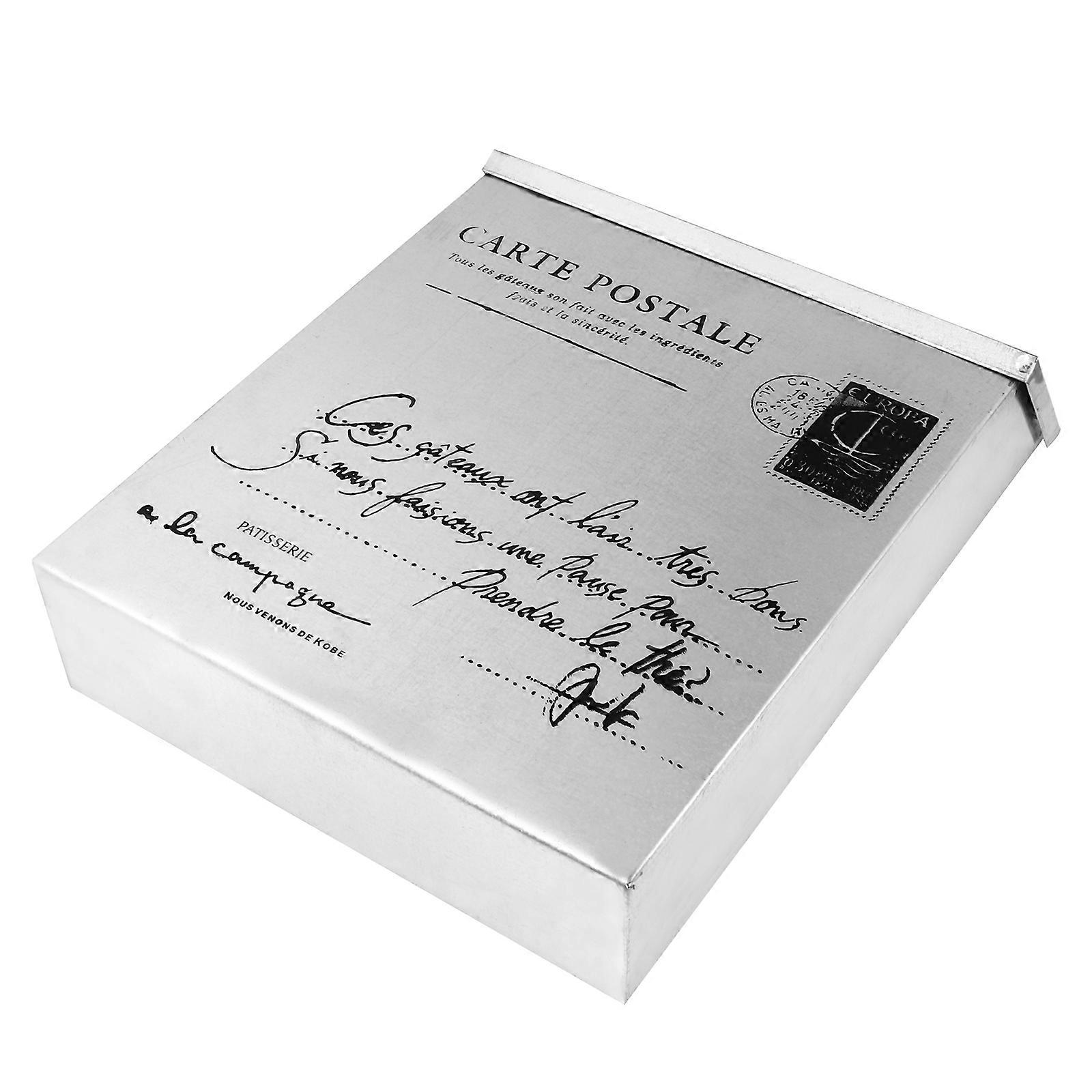 Creative Silver Iron Newspaper Box for Decor Easy Access Unique Style 1 Pc