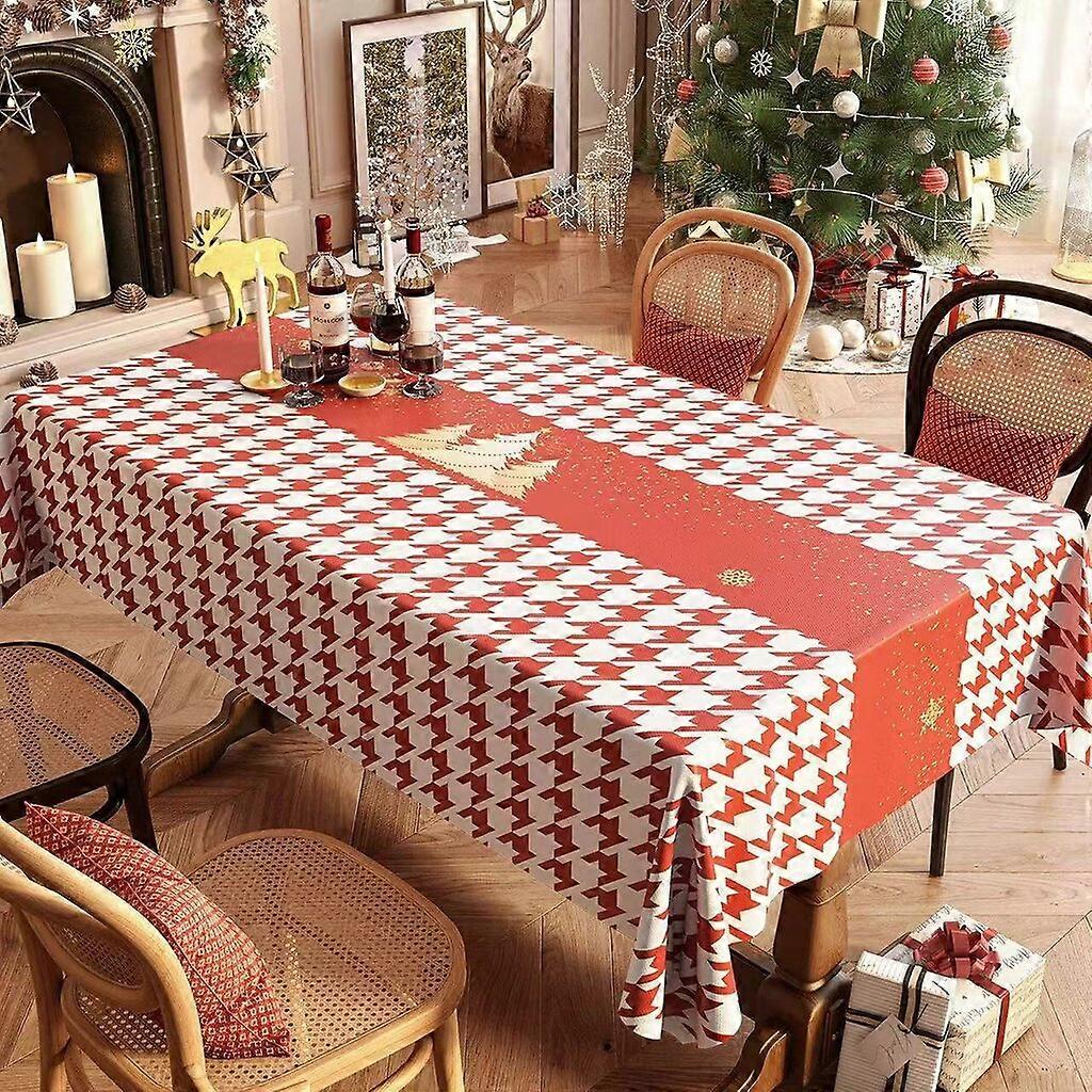 Rectangular cartoon Christmas tablecloth decorative tablecloth