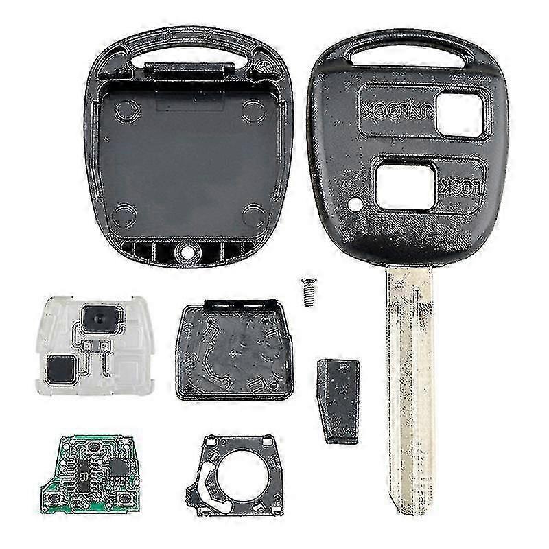 Auto Smart Remote Key 2 tlačítka 4c čip Car Key Fob Fit pro Corolla 2001-2007 304MHz