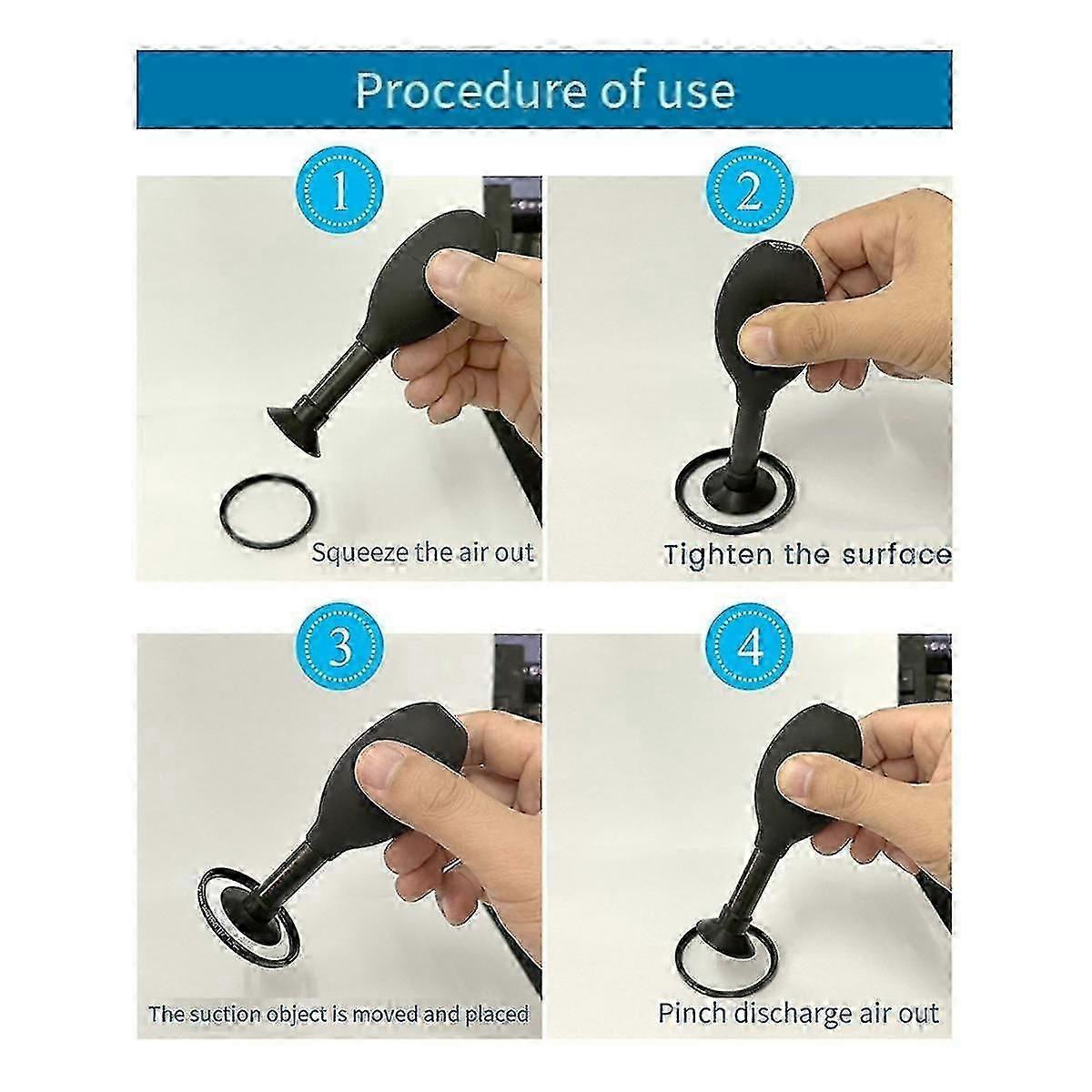 8-in-1 Camera Lens Puller Extended Anti-static Vacuum Suction Pen With 7 Interchangeable Suction Cu