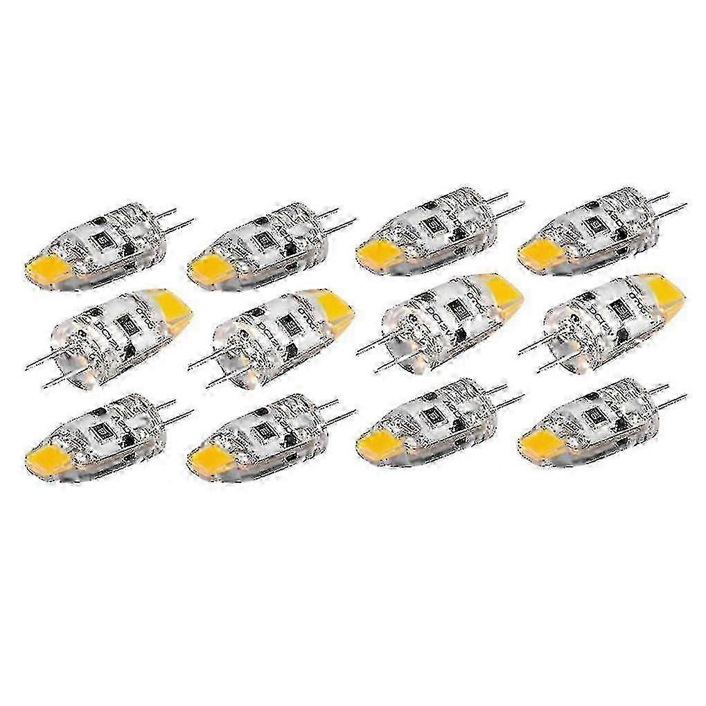 12V Dimmable G4 LED Bulb 1.5W COB 360° Warm White Replace 15W Halogen - 12 Pack 2025