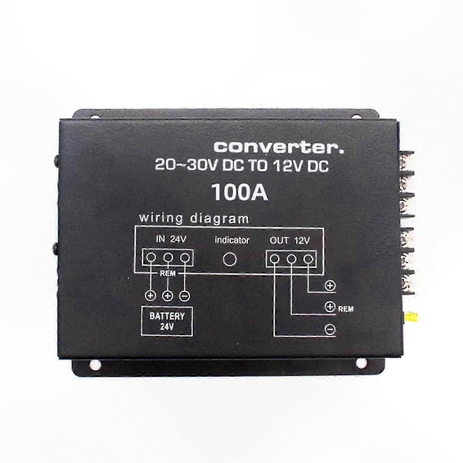 60A-100A DC Voltage Converter 24V to 12V Step Down Power Supply for Automotive Electronics