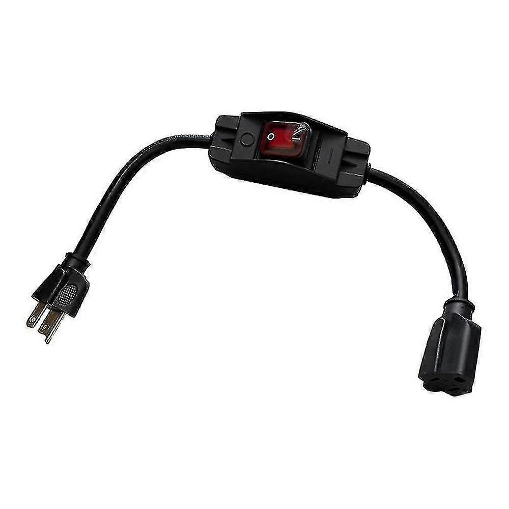 3 Extension Cord With Waterproof Switch, 1875w Heavy Duty Extension Cord With Switch, 14awg 1.5ft,