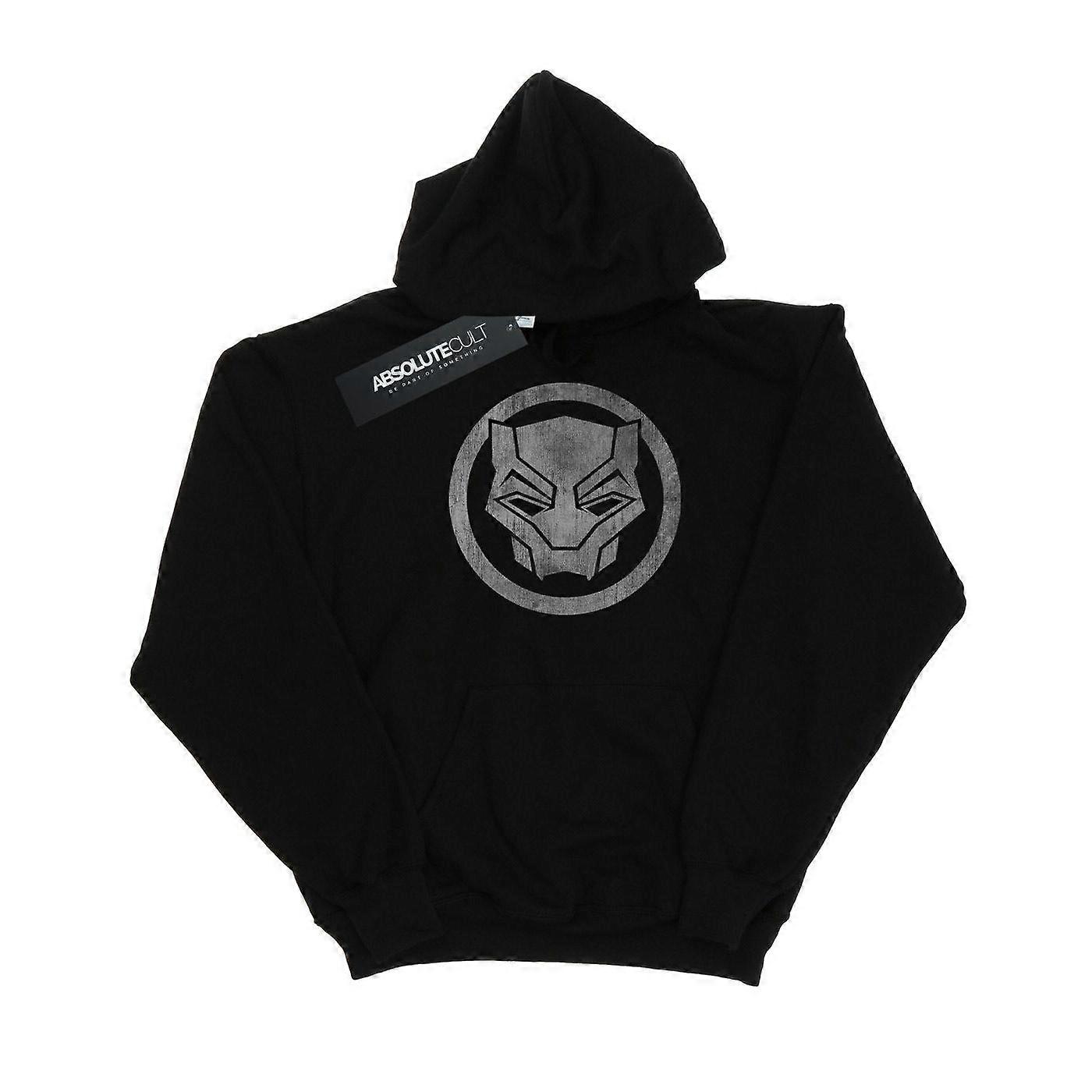 Moletom com Capuz Marvel Mens Black Panther Distressed Icon